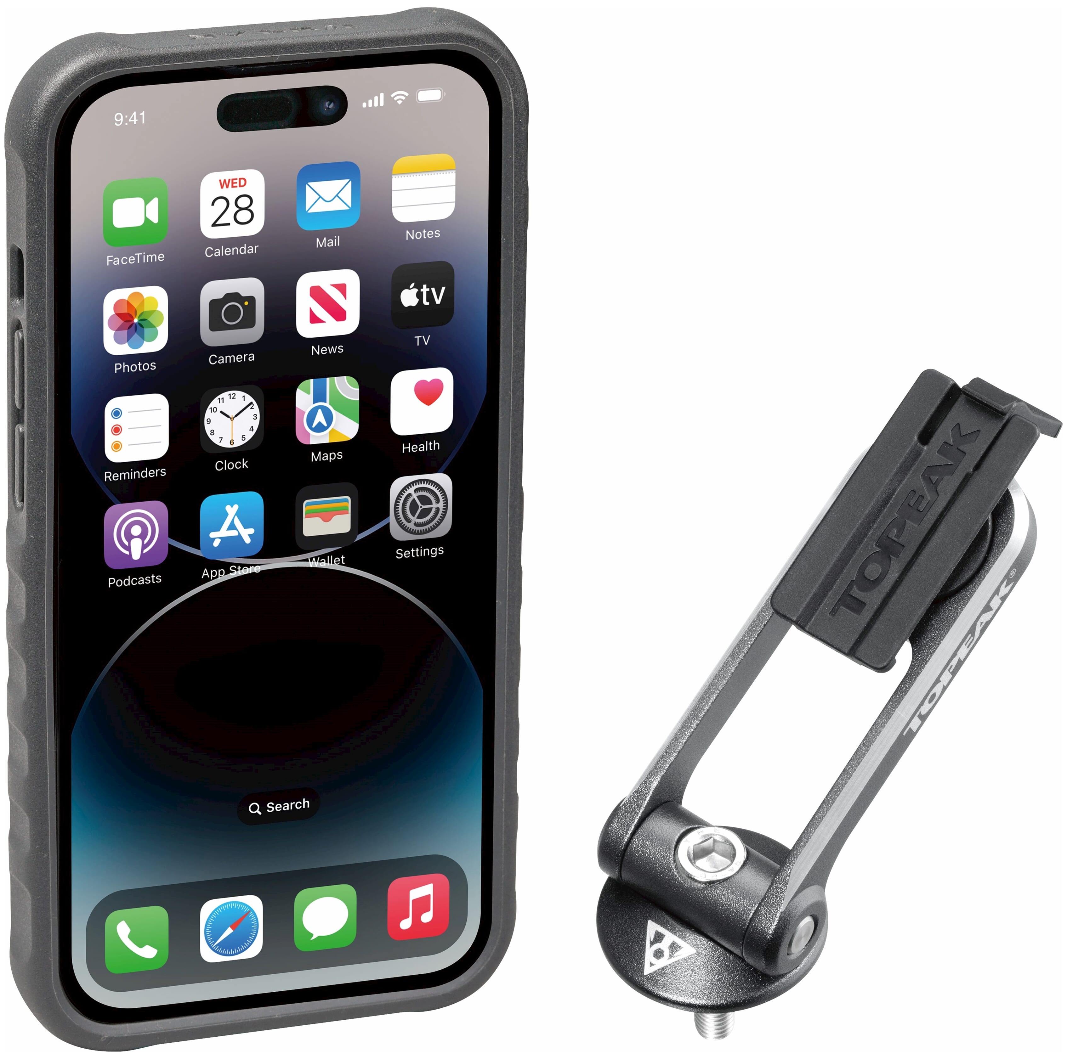Topeak ridecase iphone 14 incl. bevestiging afbeelding