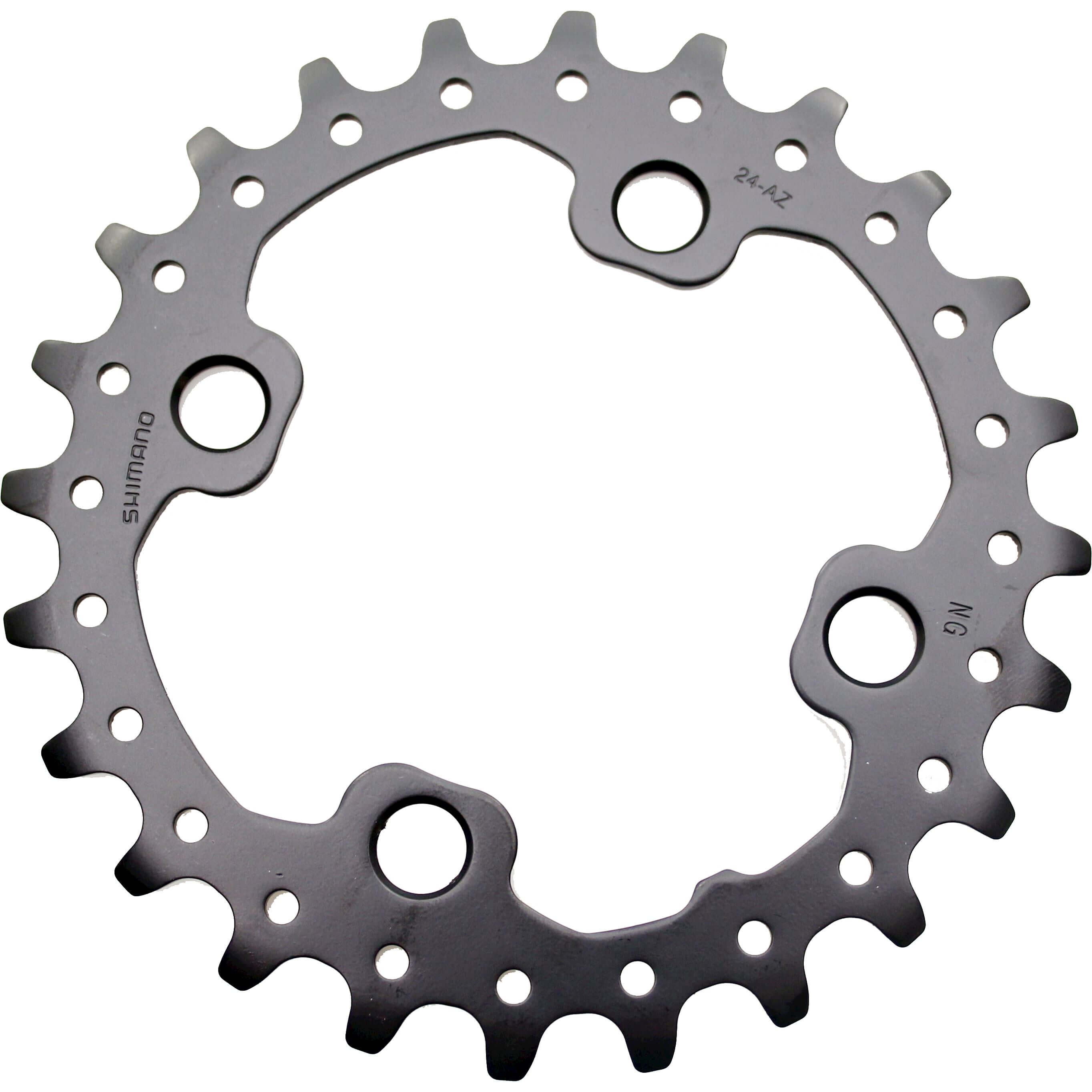 Shimano kettingblad deore 10v 24t y1rp24000 m617 zwart