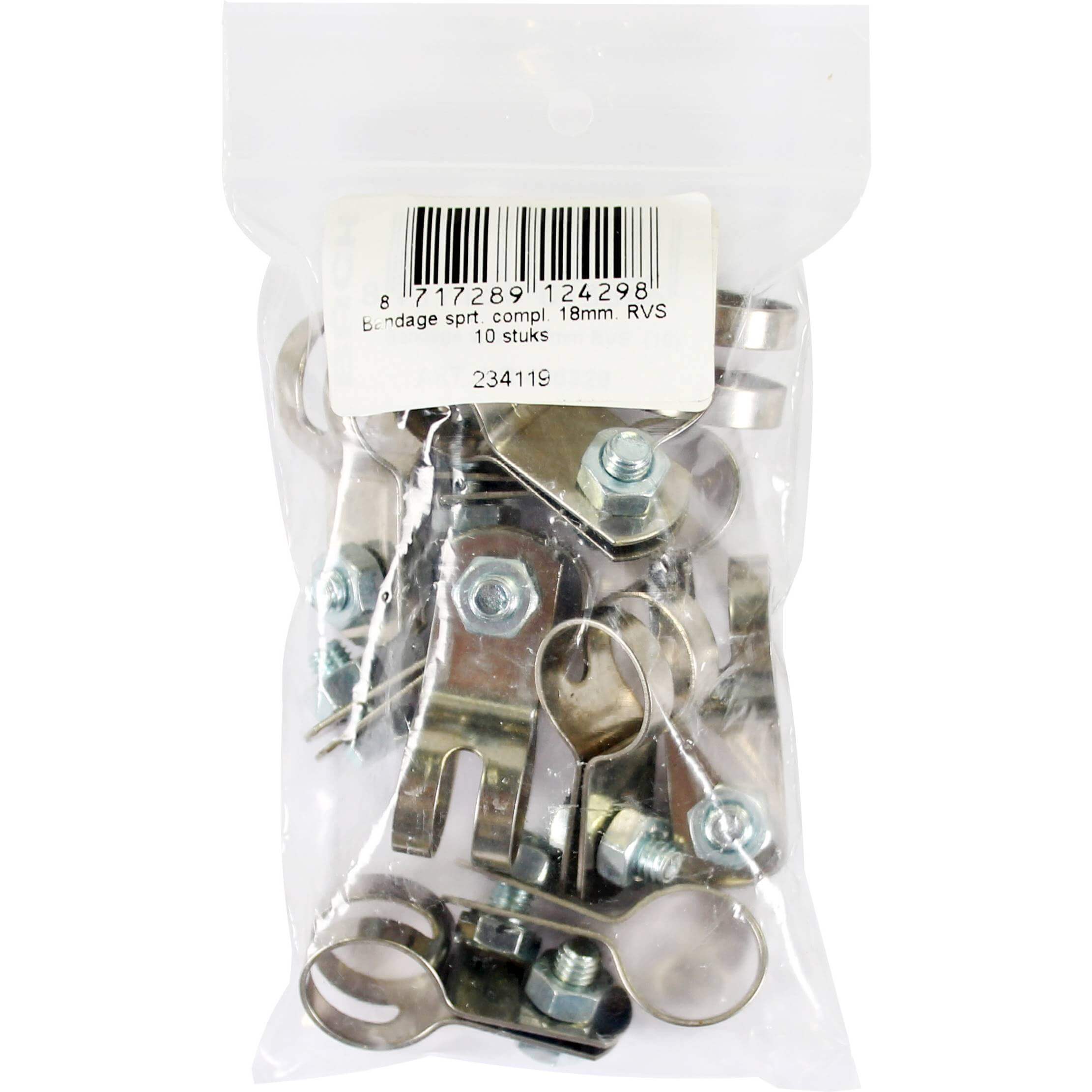Bofix 234119 bandage sport 18mm rvs compleet p/10 afbeelding