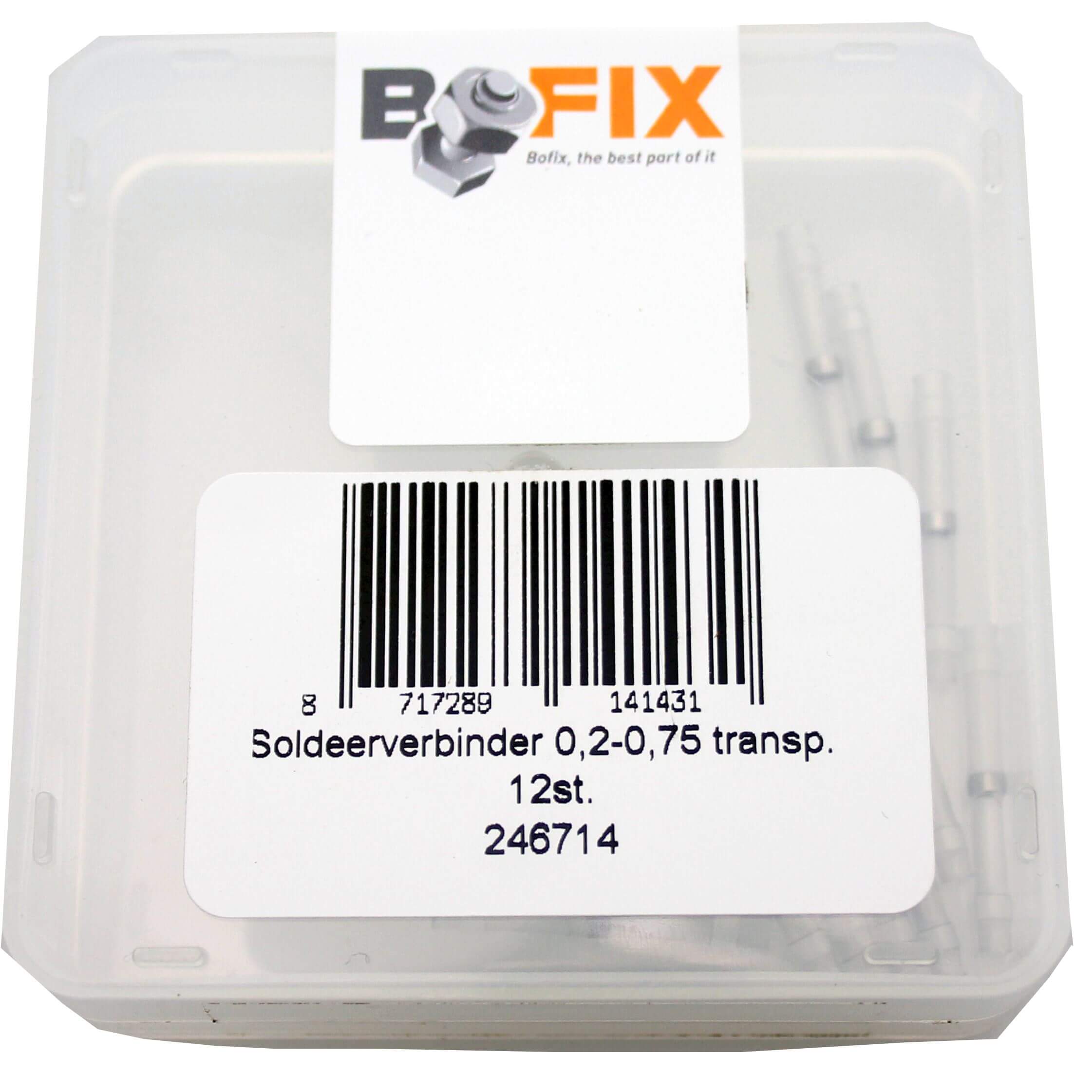 Bofix Soldeerverbinder 0,2-0,75 transp. per 12 stuks afbeelding