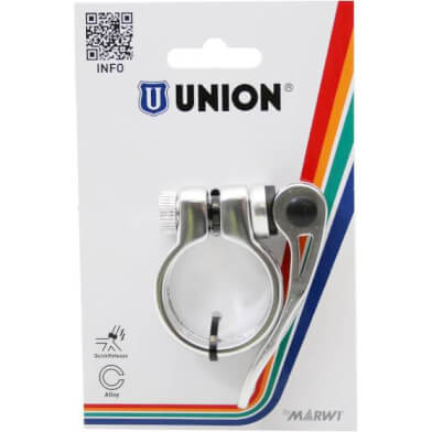 Marwi Union zadelpenklem met snelspanner 34.9 zilver