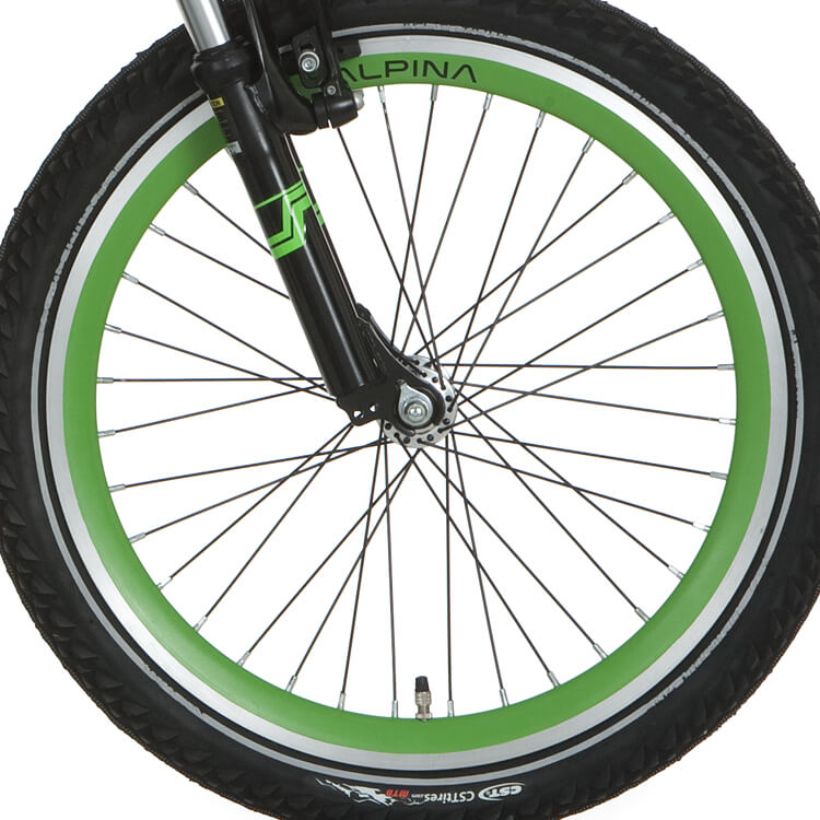 Alpina voorwiel 20 j19db trial groen zwarte spk afbeelding