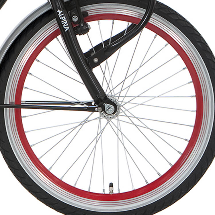 Alpina voorwiel 20 j19sg rood zink spk afbeelding
