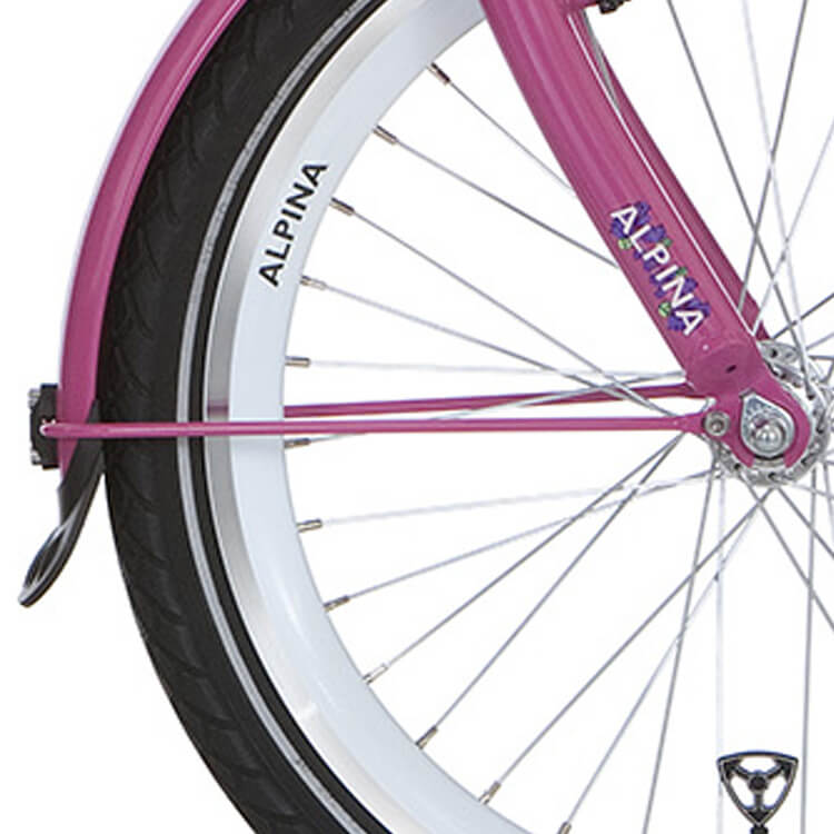 Alpina spatbordstang set 22 candy pink afbeelding