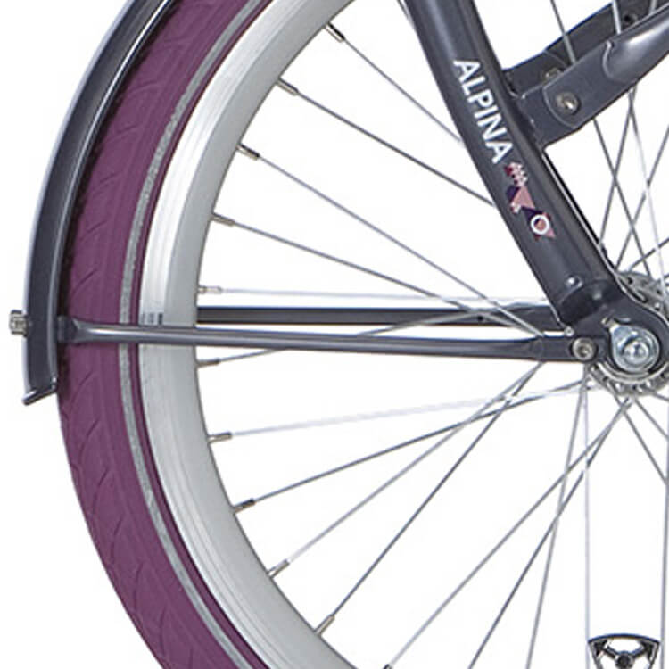 Alpina spatbordstang set 22 clubb purple grey afbeelding