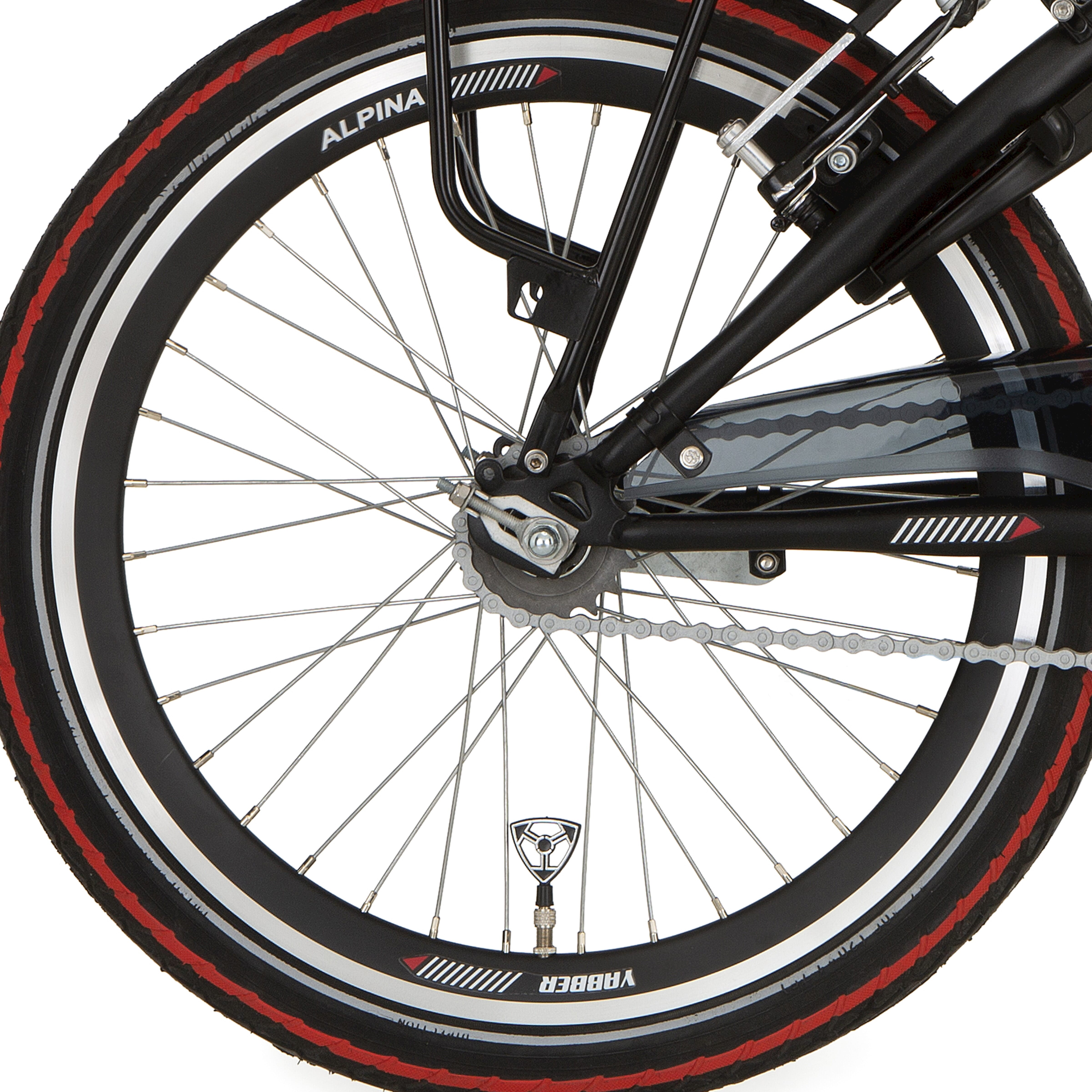 Alpina achterwiel 20 hlqc yabber zwart zink spk afbeelding