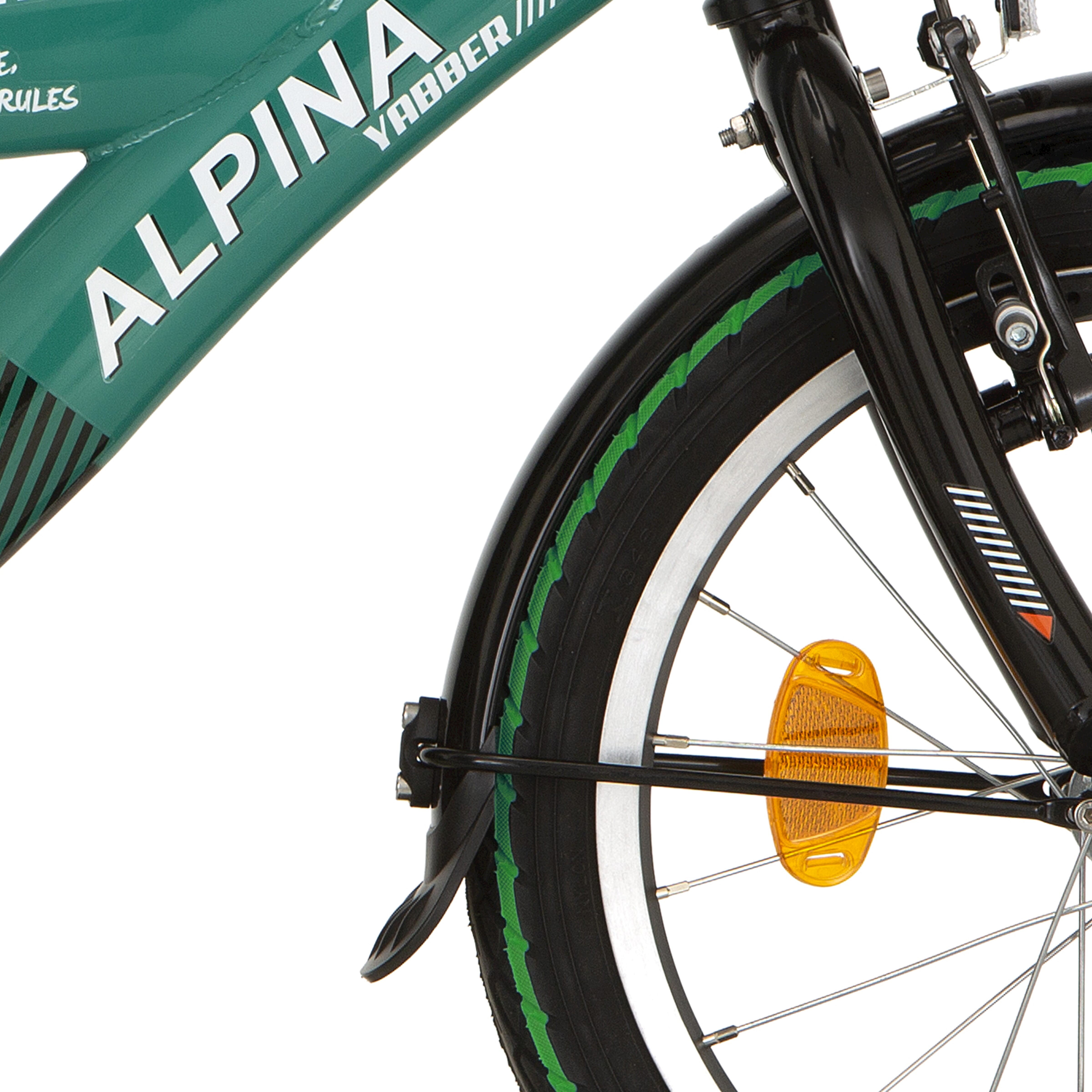 Alpina spatbord set + stang 18 yabber black matt afbeelding