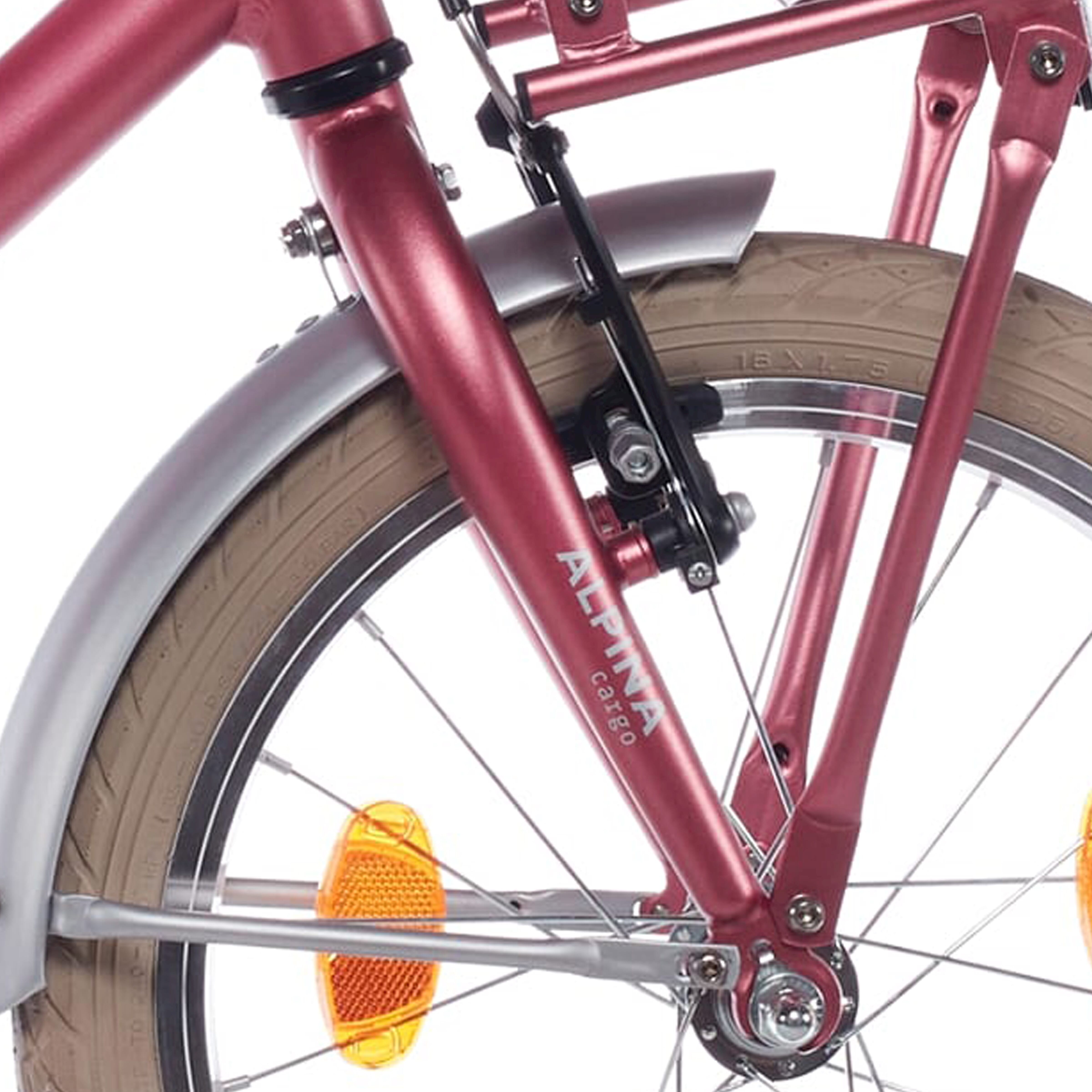 Alpina voorvork 18 cargo berry red matt
