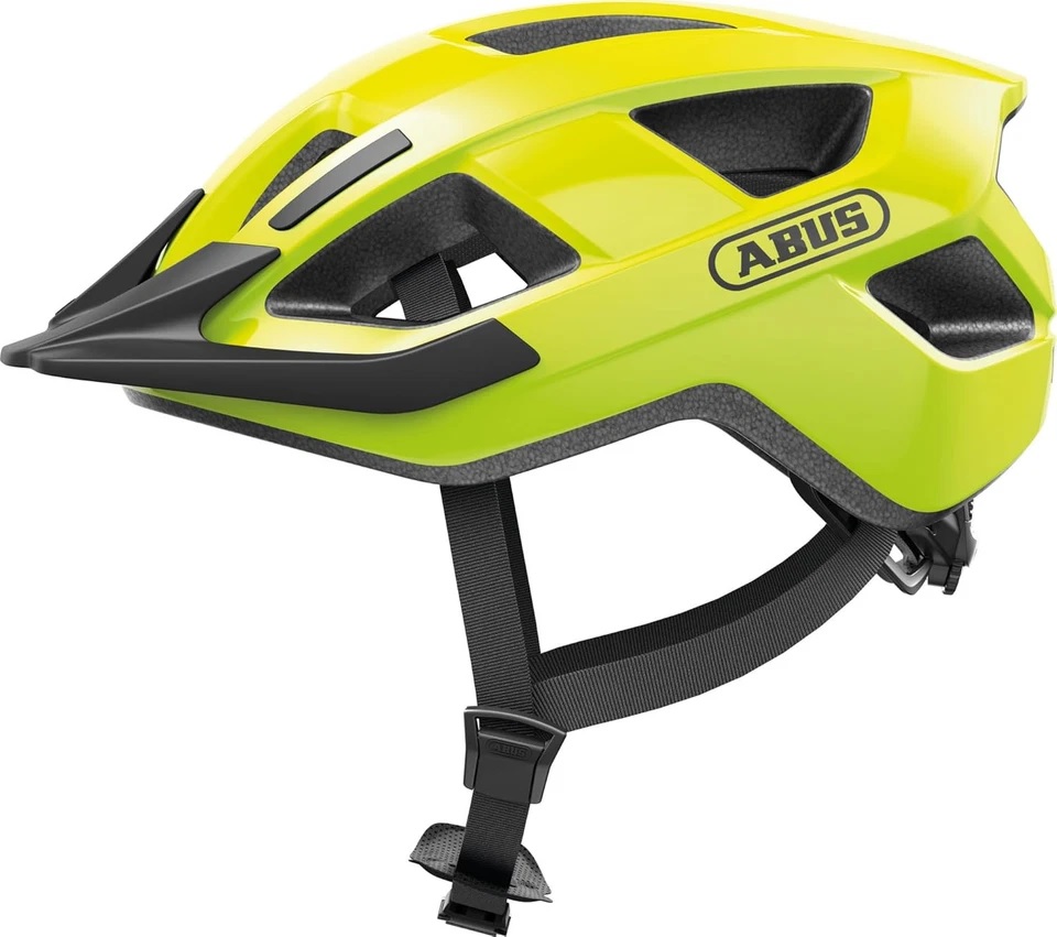Abus helm aduro 3.0 led signal yellow l 58-62cm afbeelding