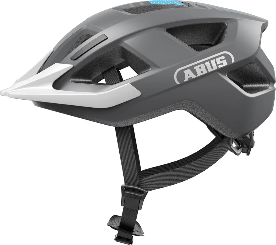 Abus helm aduro 3.0 led race grey l 58-62cm afbeelding