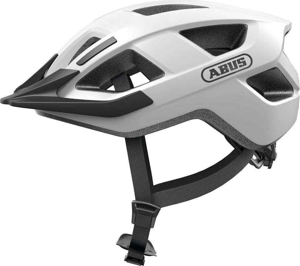 Abus helm aduro 3.0 led polar white s 51-55cm afbeelding