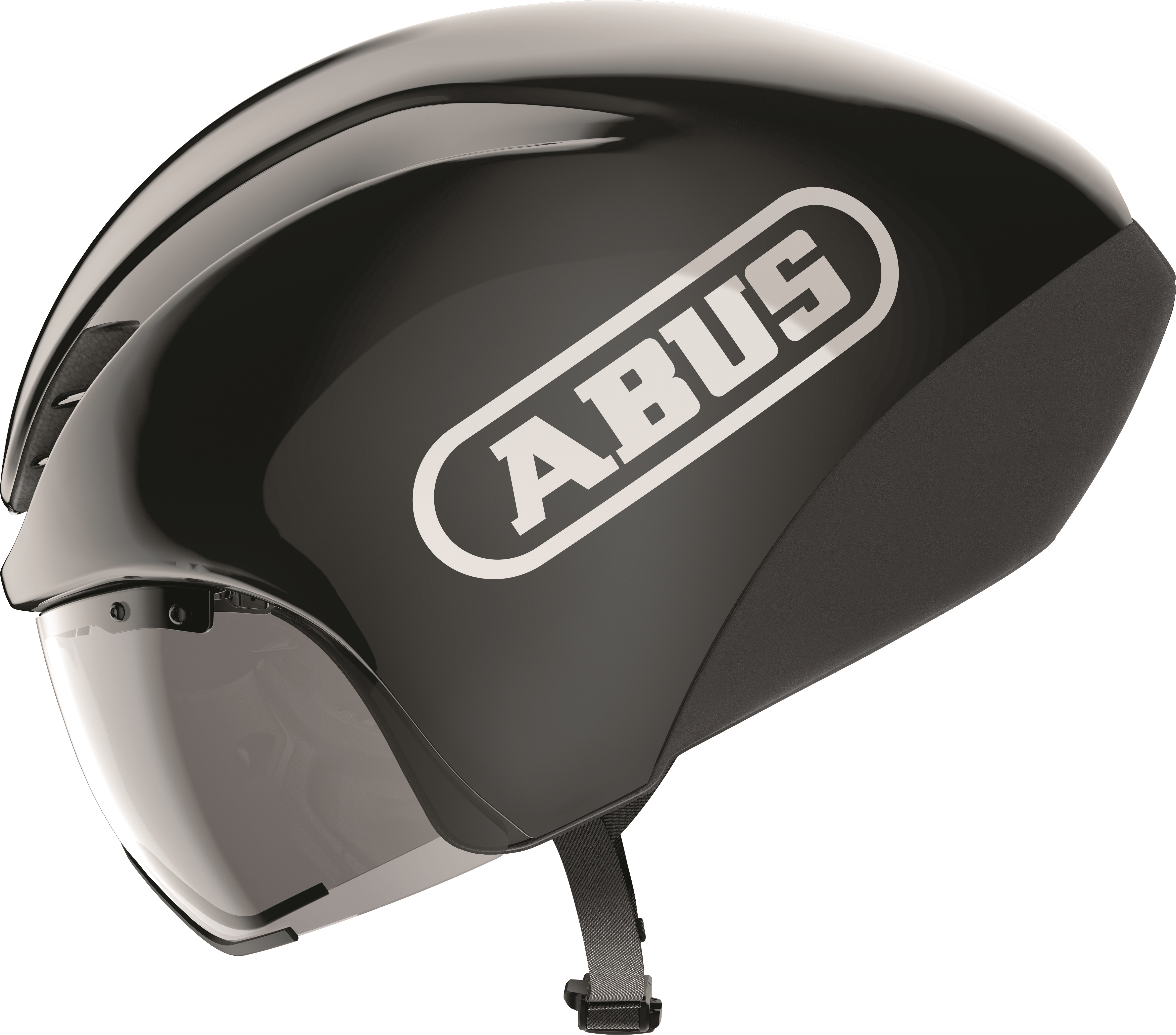 Abus helm gamechanger tt 1.1 shiny black l 57-61cm afbeelding