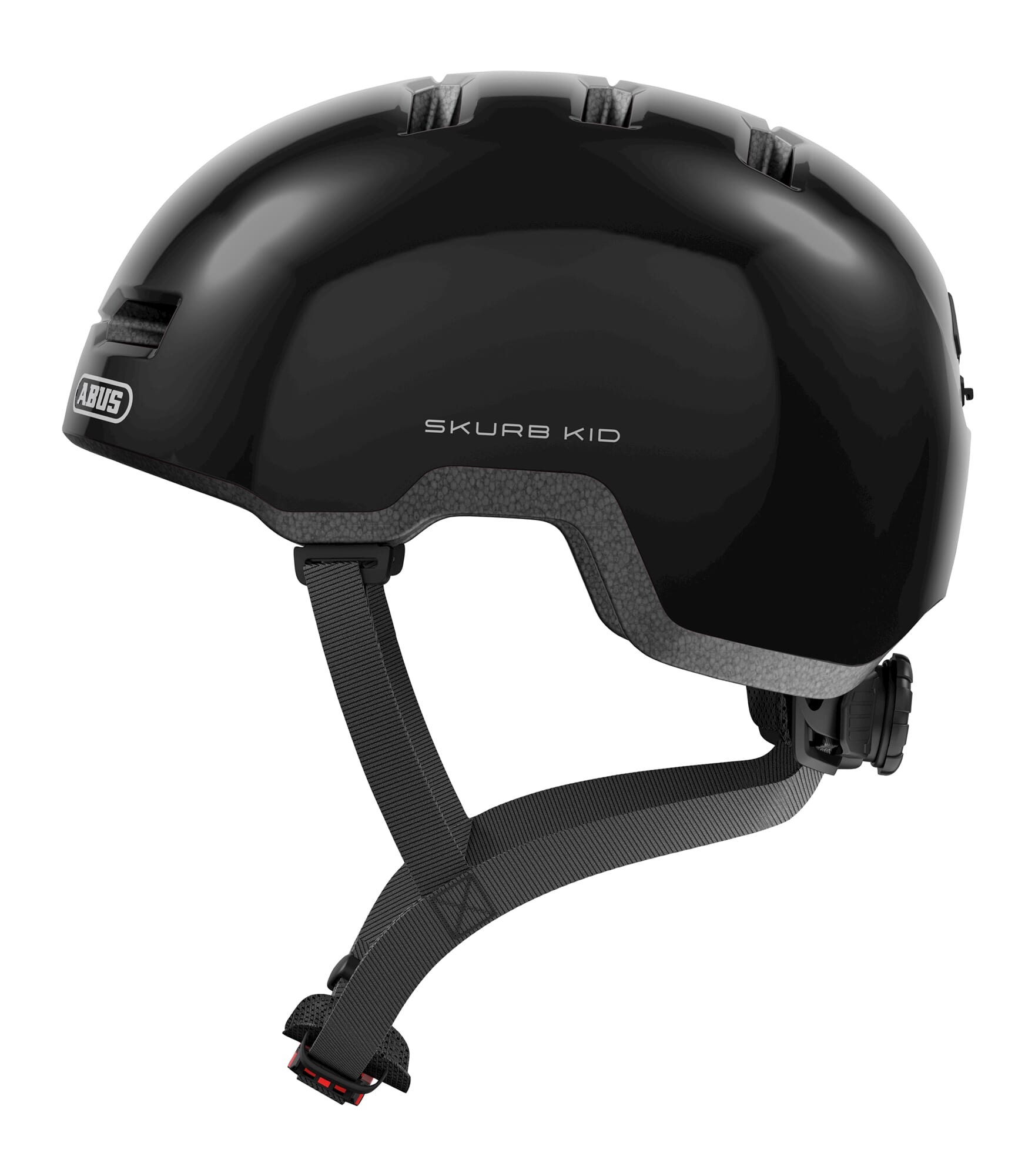 Abus helm skurb kid shiny black s 45-50cm afbeelding
