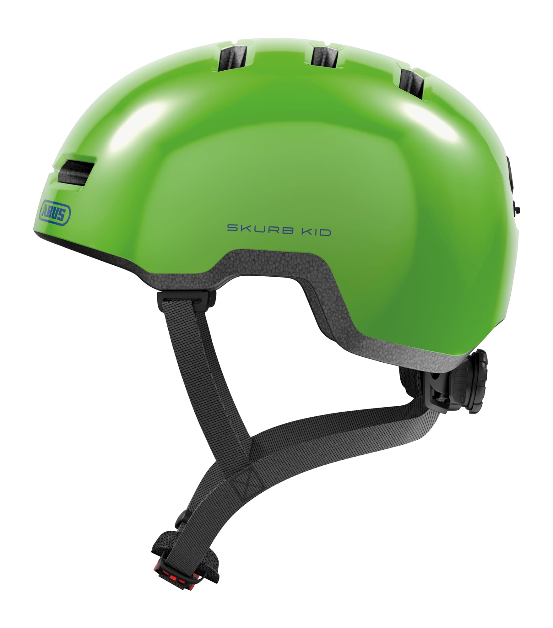 Abus helm skurb kid shiny green m 50-55cm afbeelding