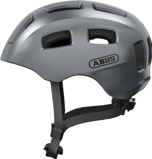 Abus helm youn-i 2.0 graphite silver m 52-57cm afbeelding