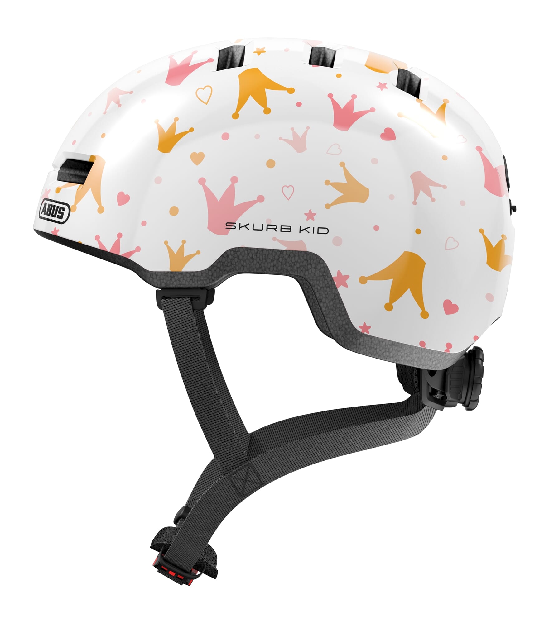 Abus helm skurb kid wit crowns m 50-55cm afbeelding