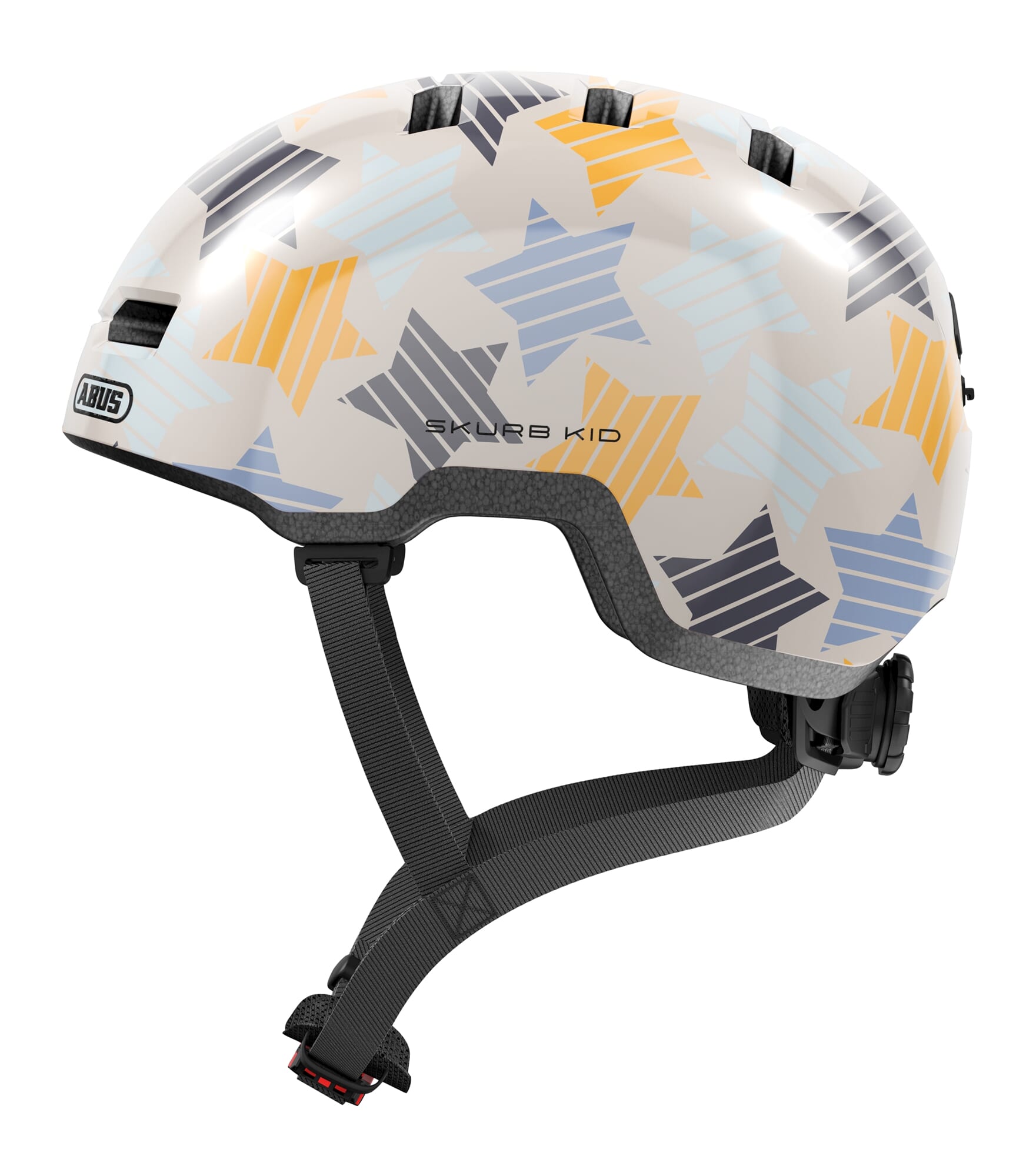 Abus helm skurb kid grey stars m 50-55cm afbeelding