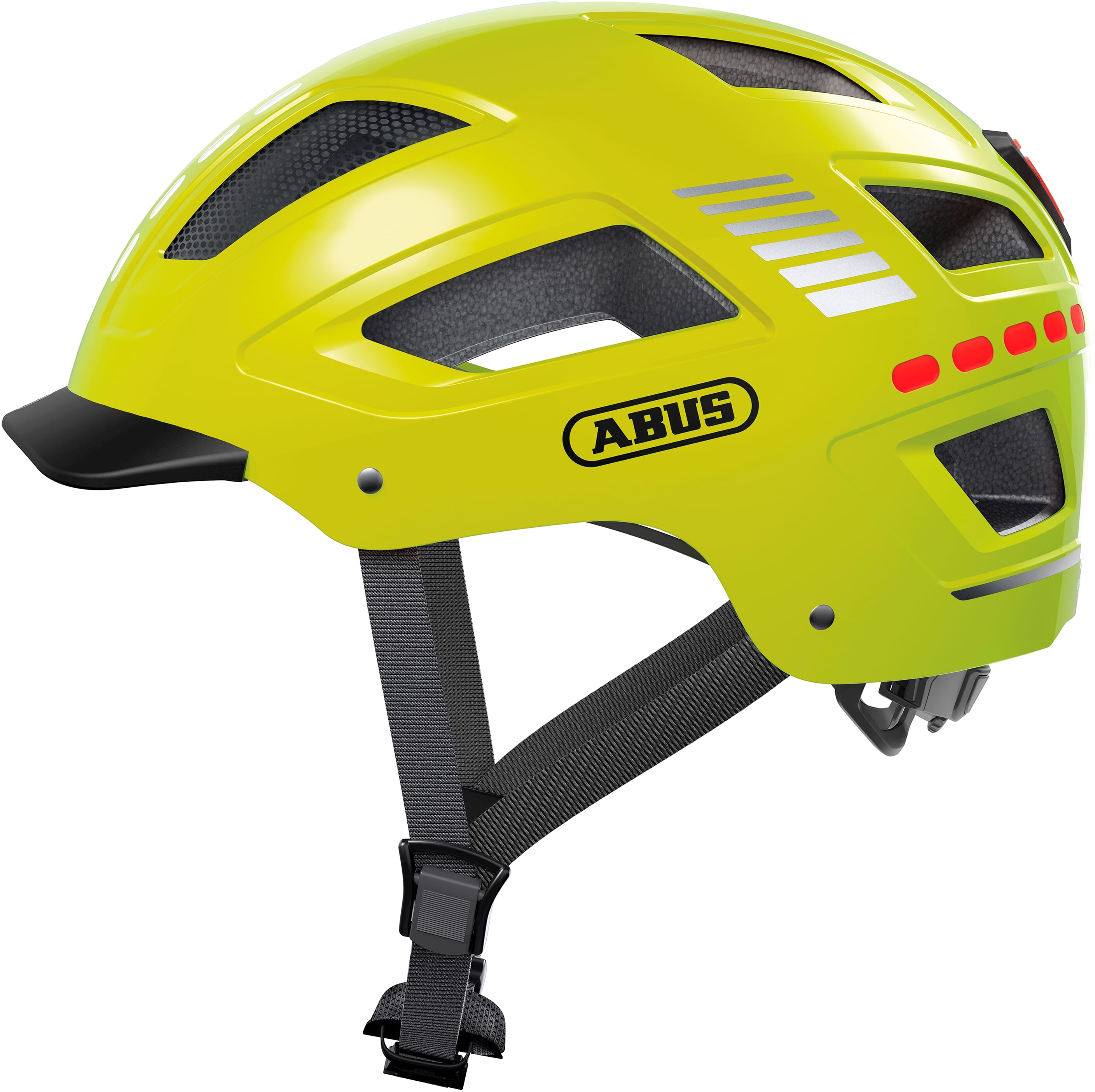 Abus helm hyban 2.0 led signal geel xl 58-63cm afbeelding