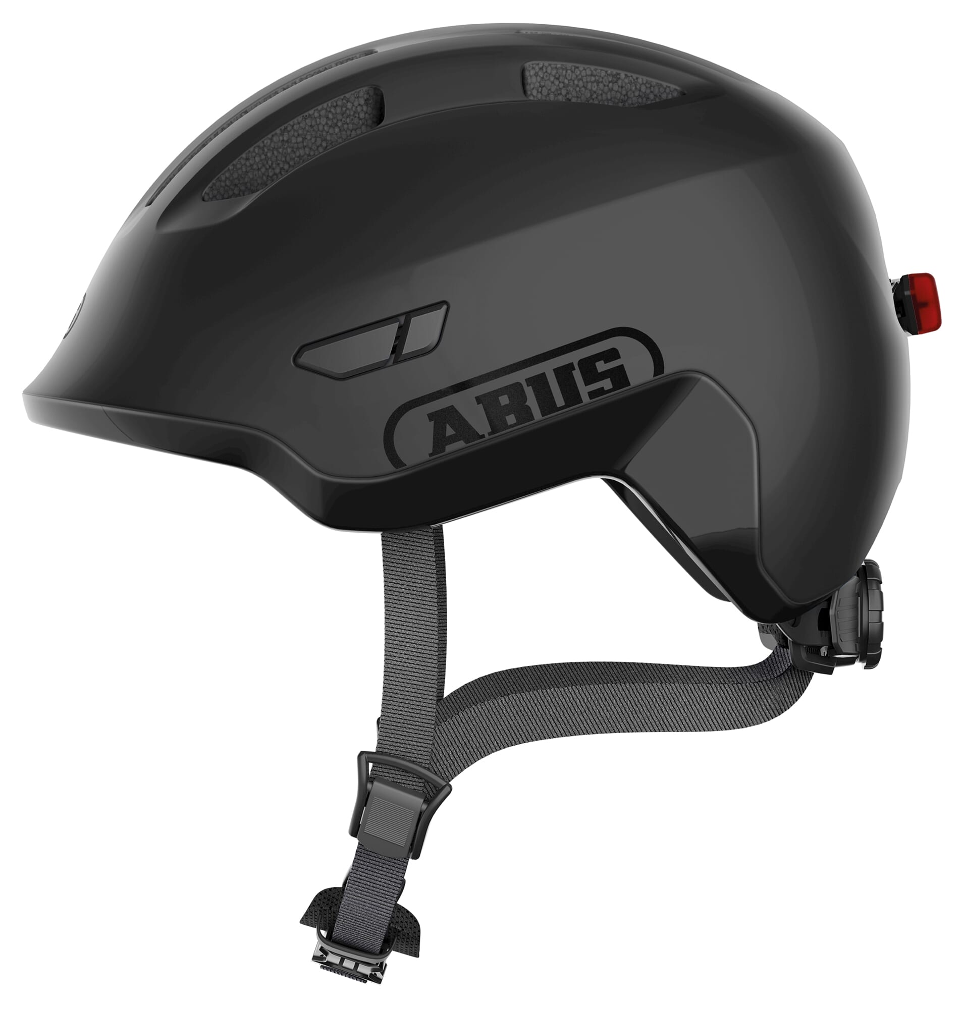Abus helm smiley 3.0 ace led velvet zwart s 45-50cm afbeelding