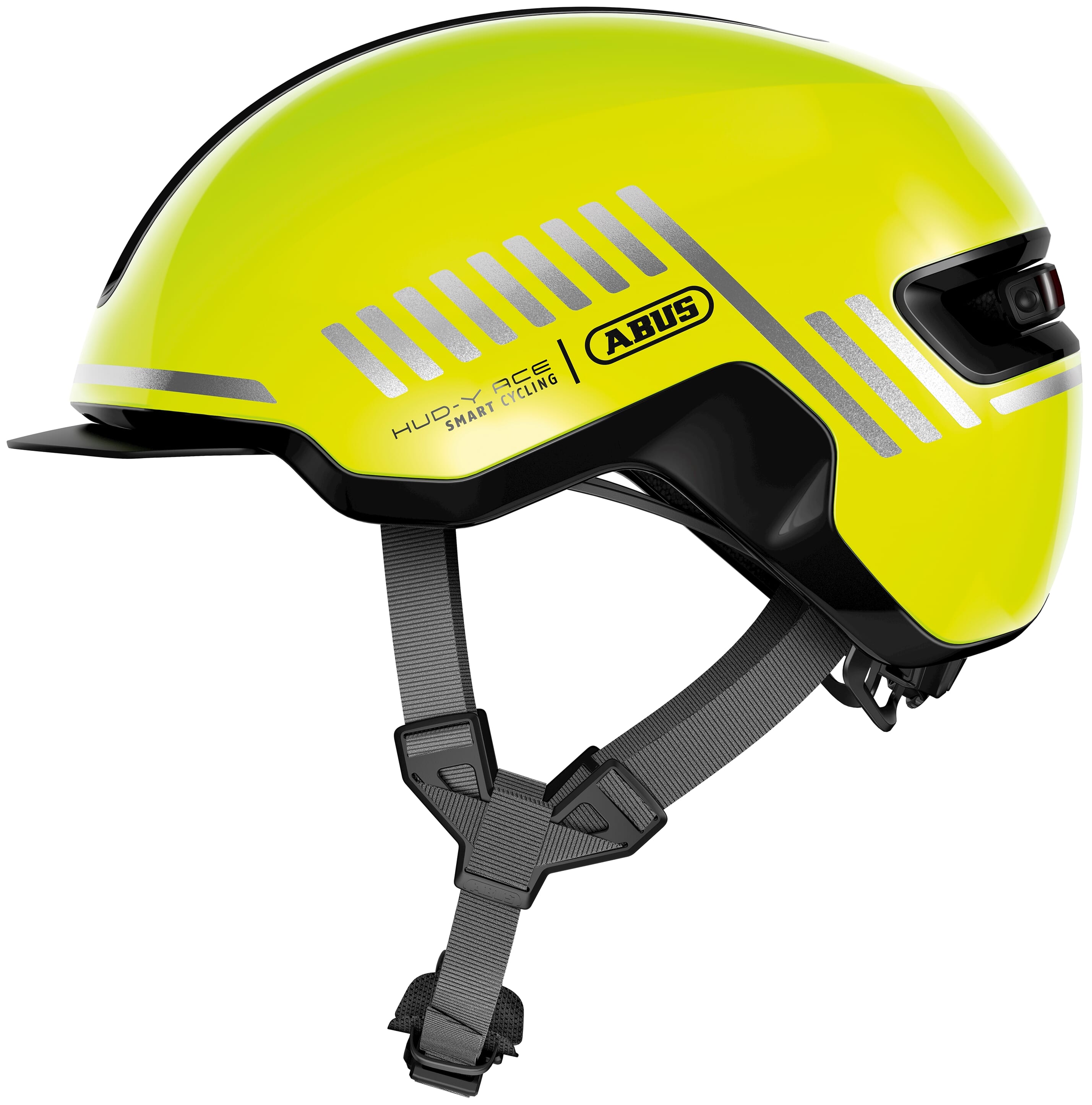 Abus helm hud-y signal geel m 54-58cm afbeelding