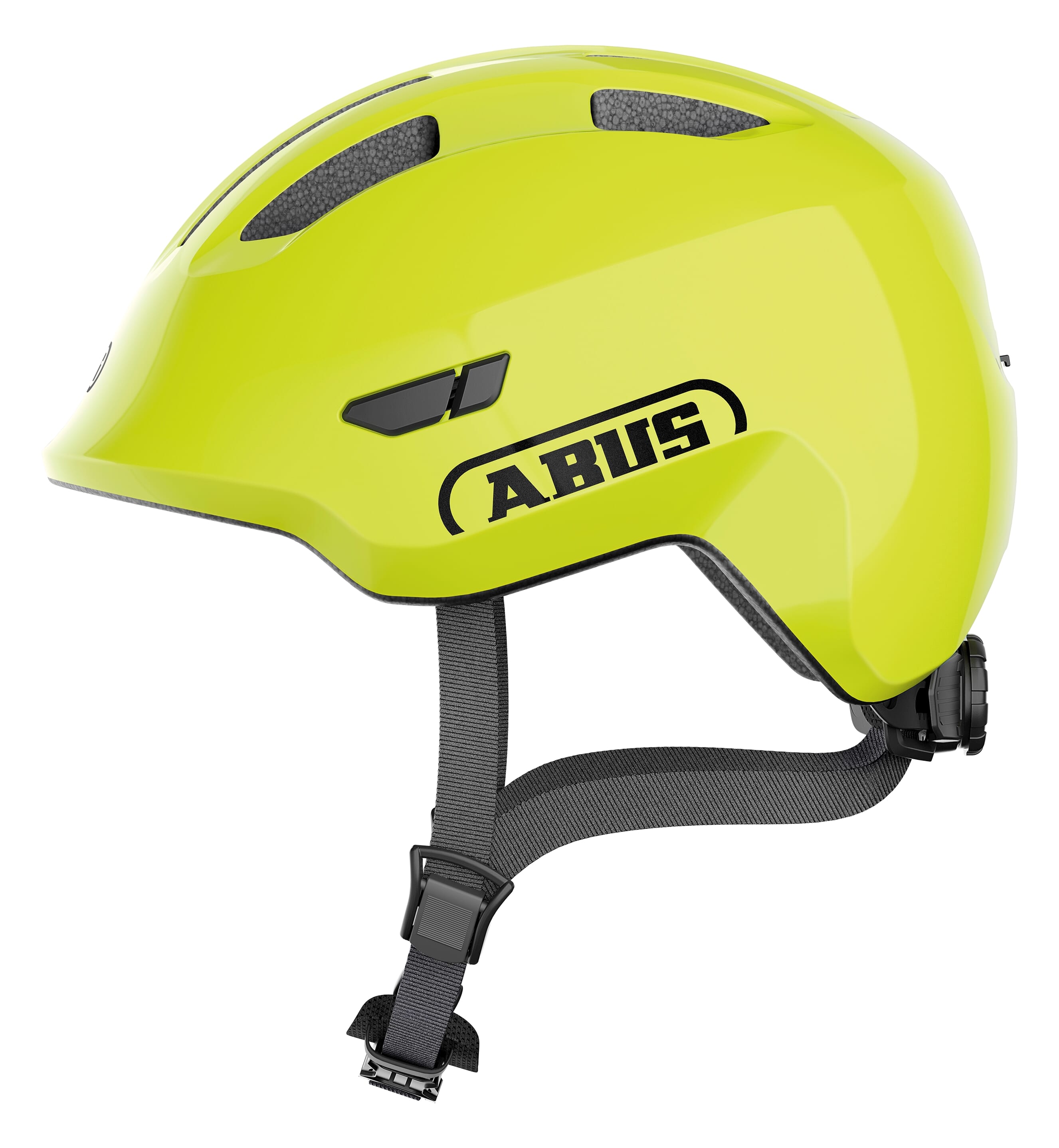 Abus helm smiley 3.0 shiny geel s 45-50cm afbeelding