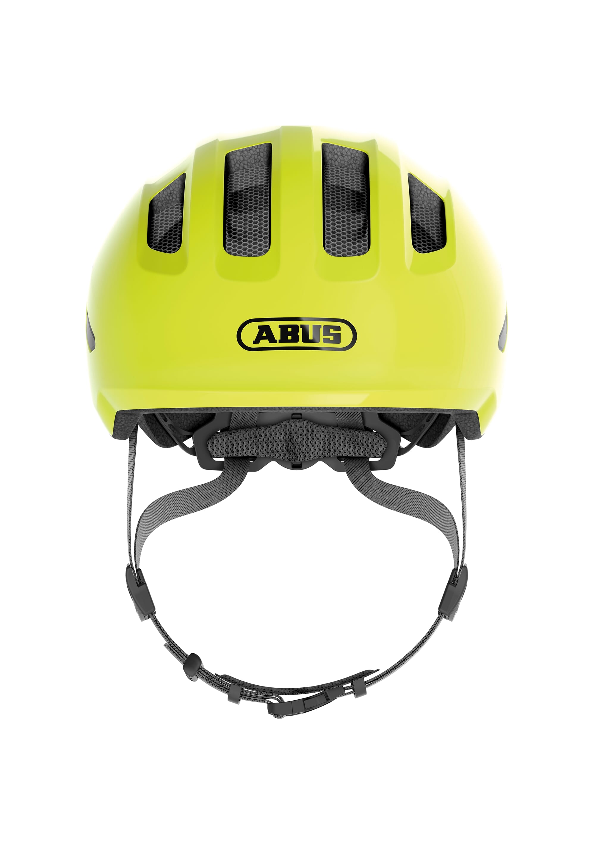 Abus helm smiley 3.0 shiny geel m 50-55cm afbeelding