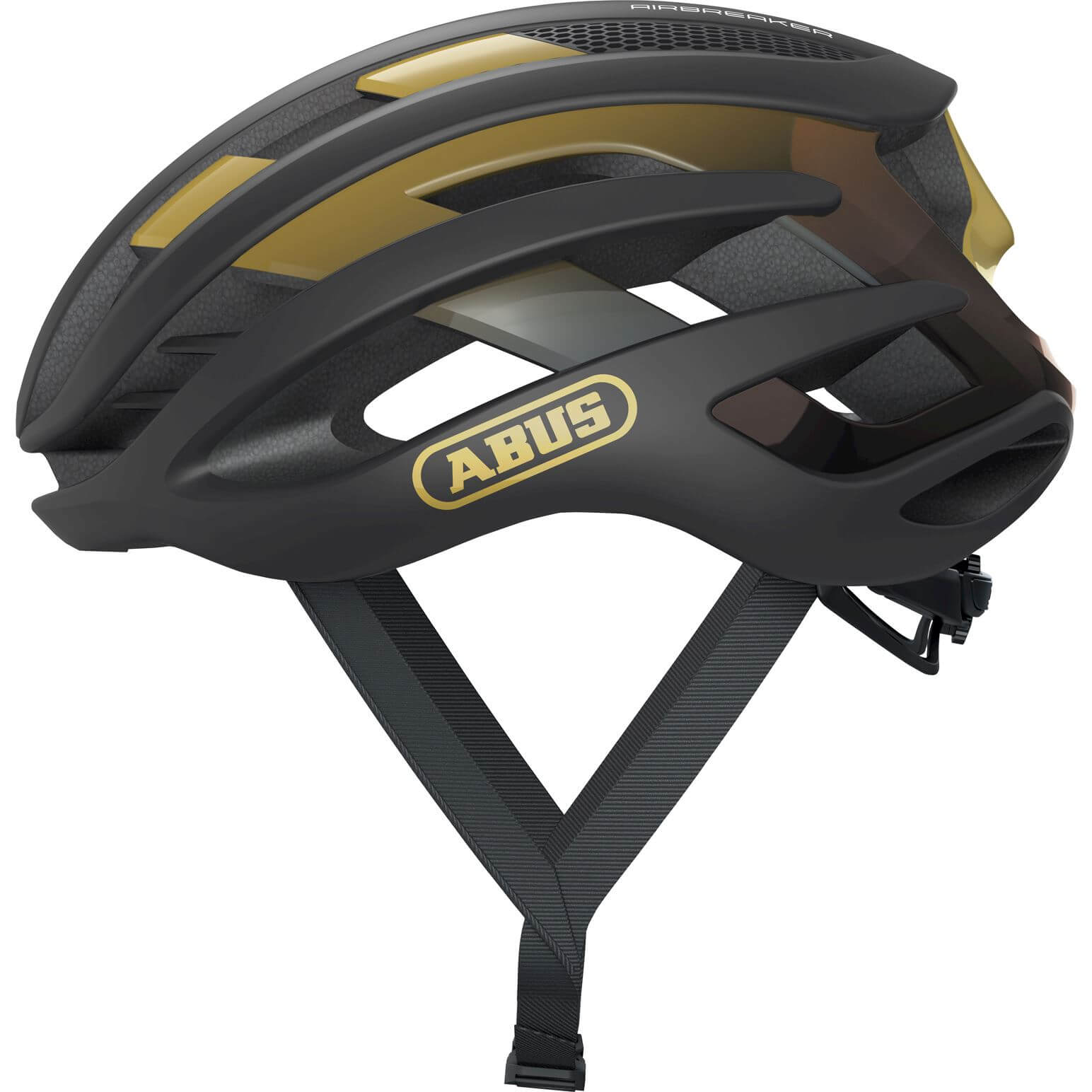 Abus helm airbreaker zwart goud l 59-61cm afbeelding