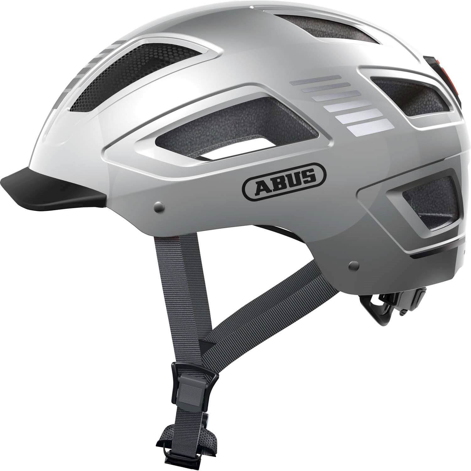 Abus helm hyban 2.0 signal zilver xl 58-63cm afbeelding