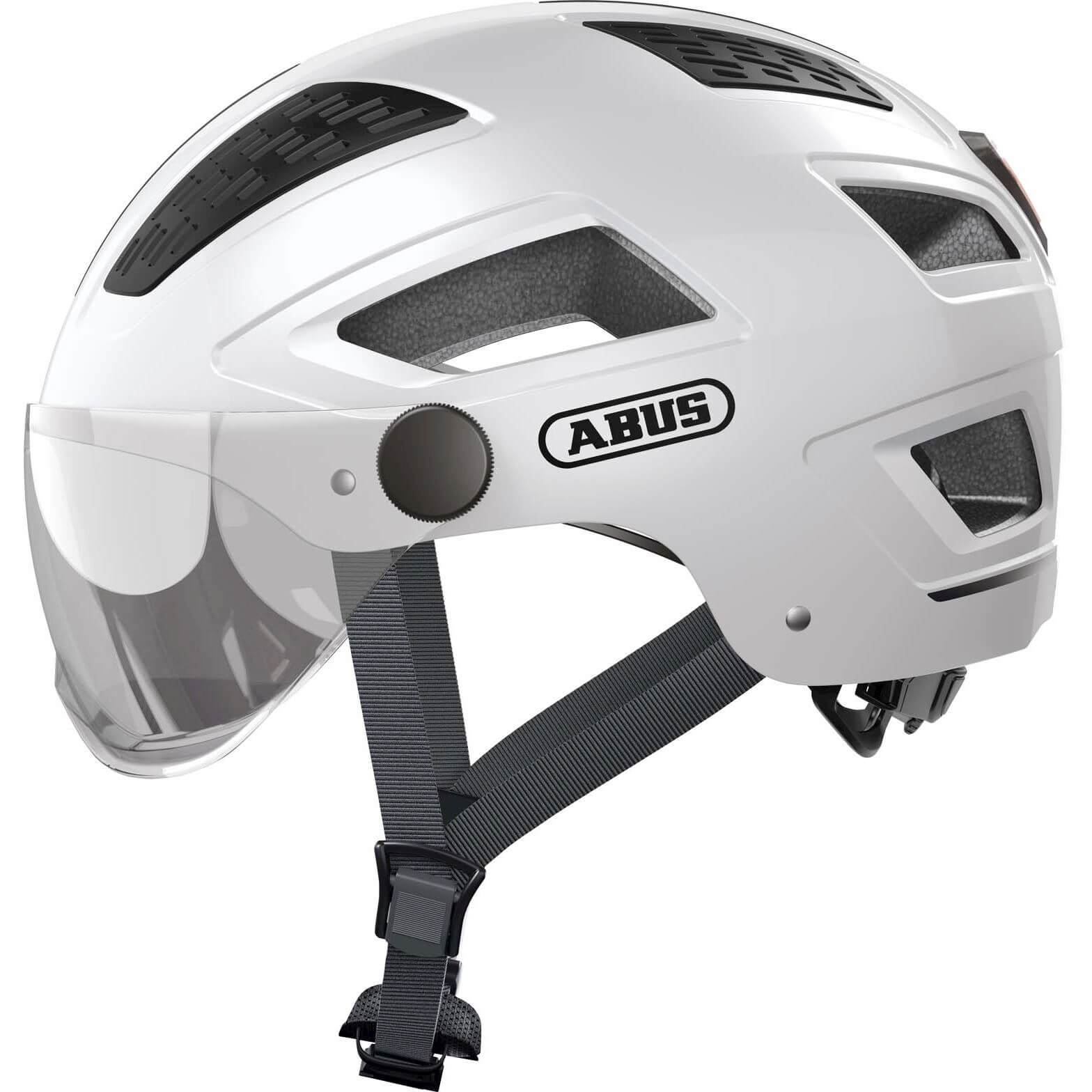 Abus helm hyban 2.0 ace polar wit m 52-58cm afbeelding