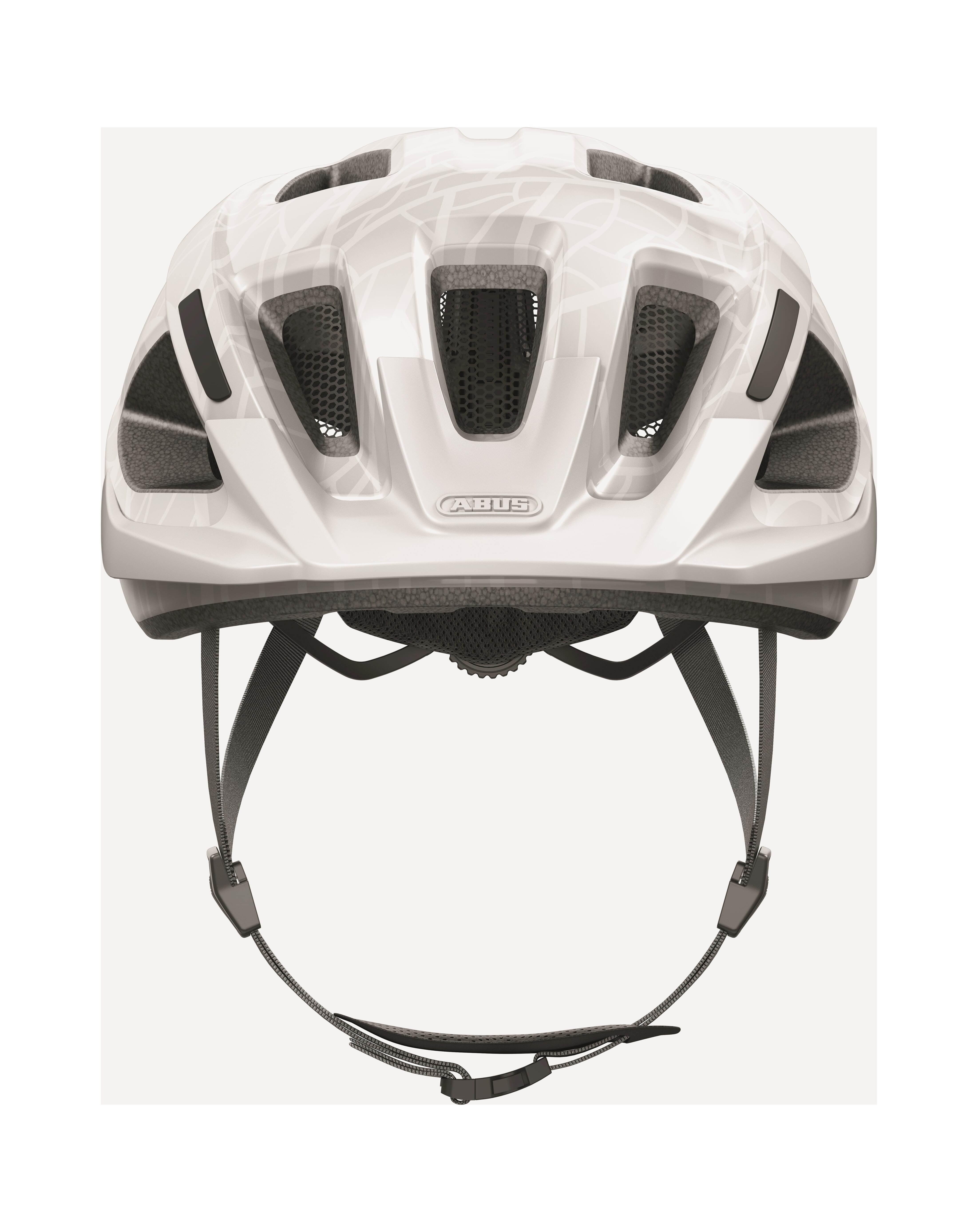 Abus helm aduro 3.0 white art m 52-58cm afbeelding