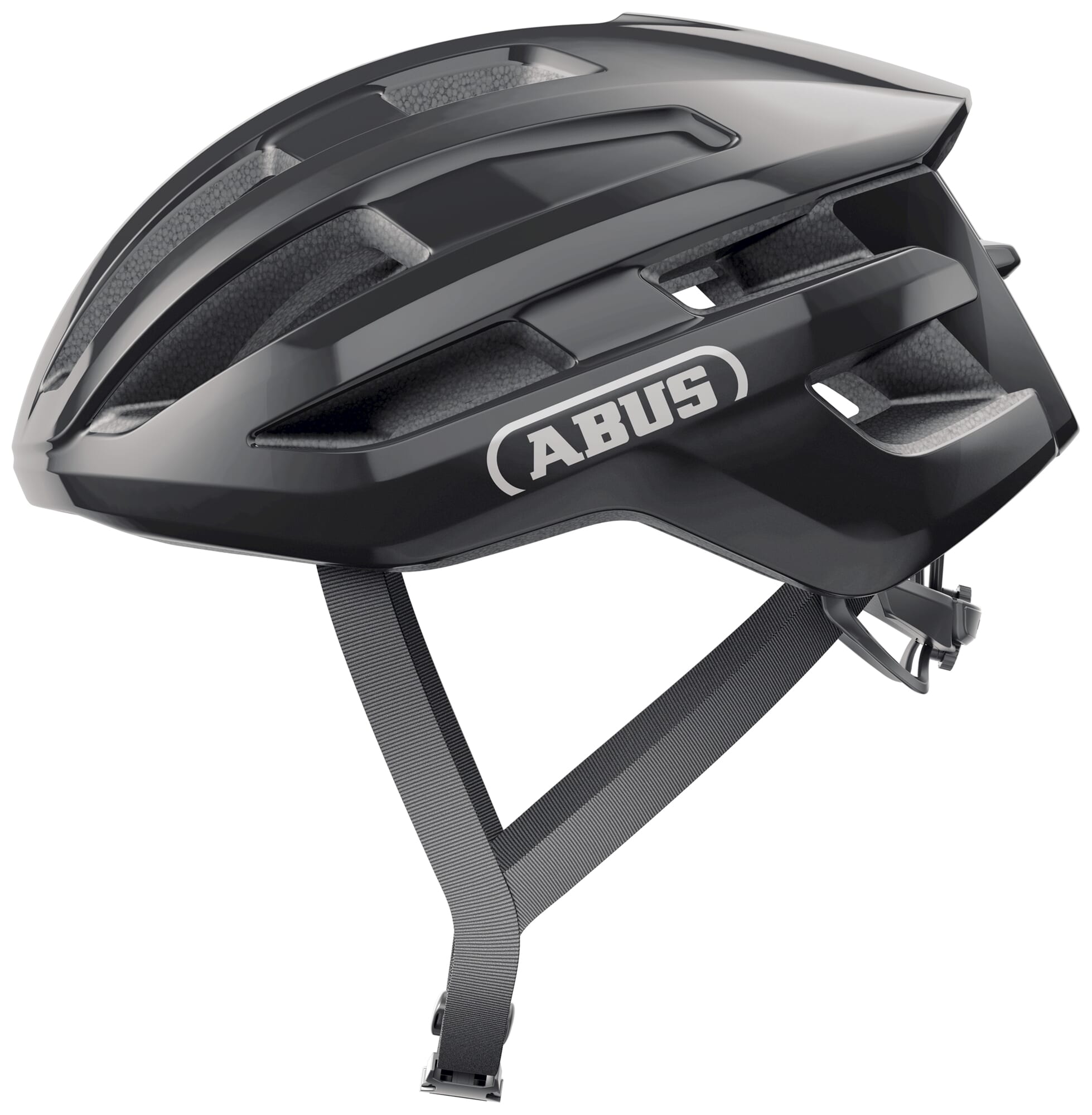 Abus helm powerdome shiny zwart l 57-61cm afbeelding
