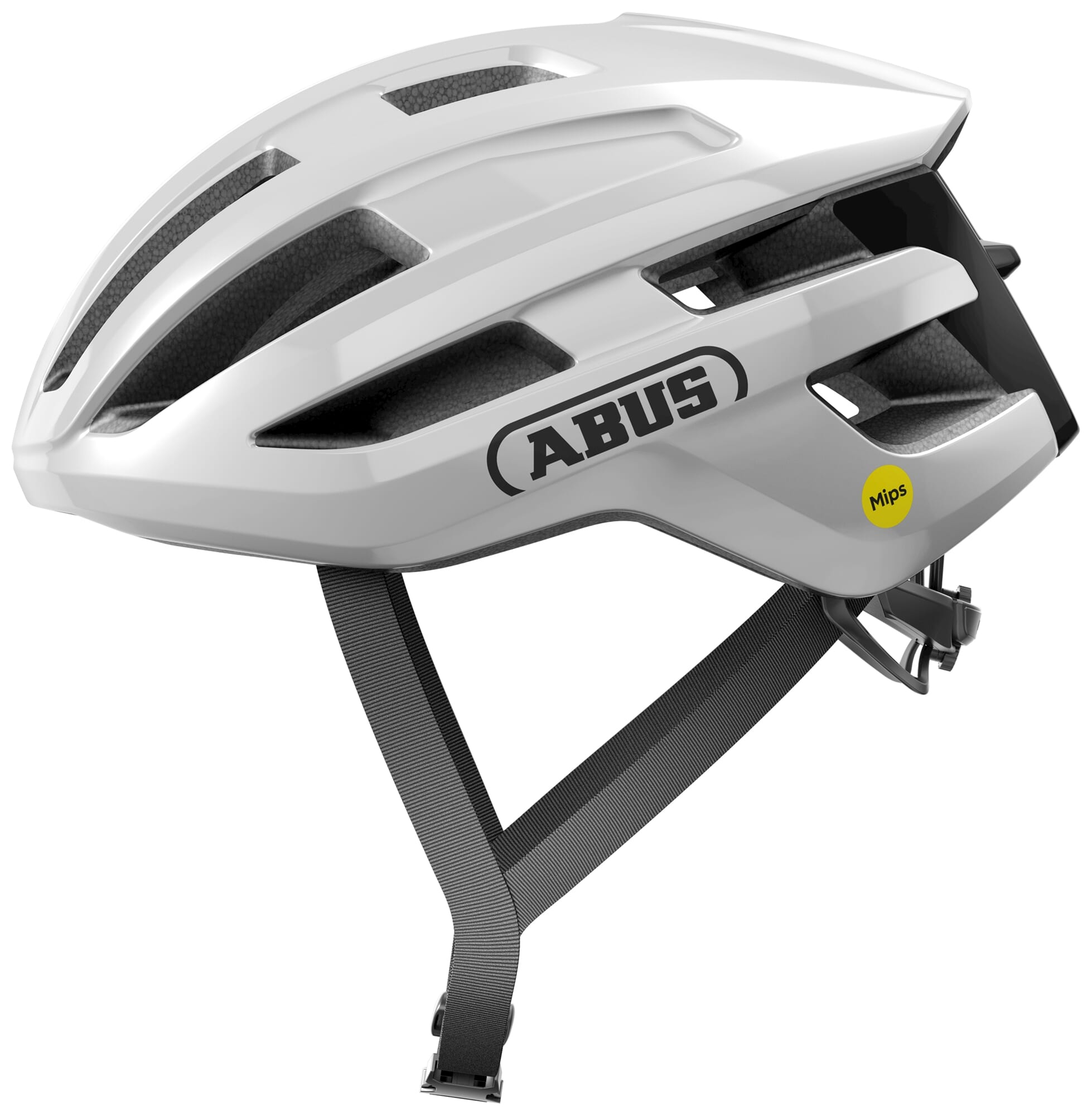 Abus helm powerdome mips shiny white m 54-58cm afbeelding