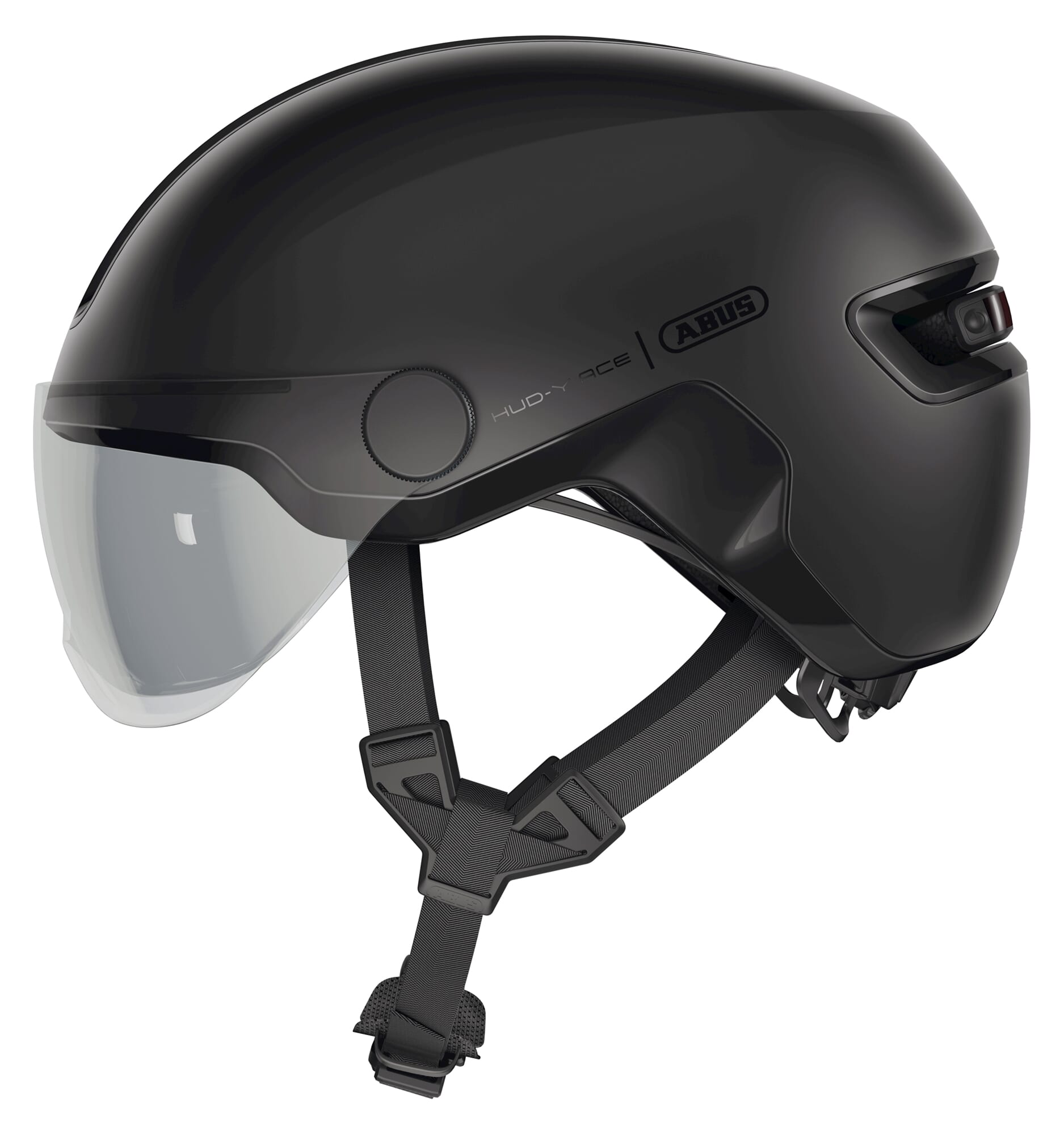 Abus helm hud-y ace velvet zwart m 54-58cm afbeelding
