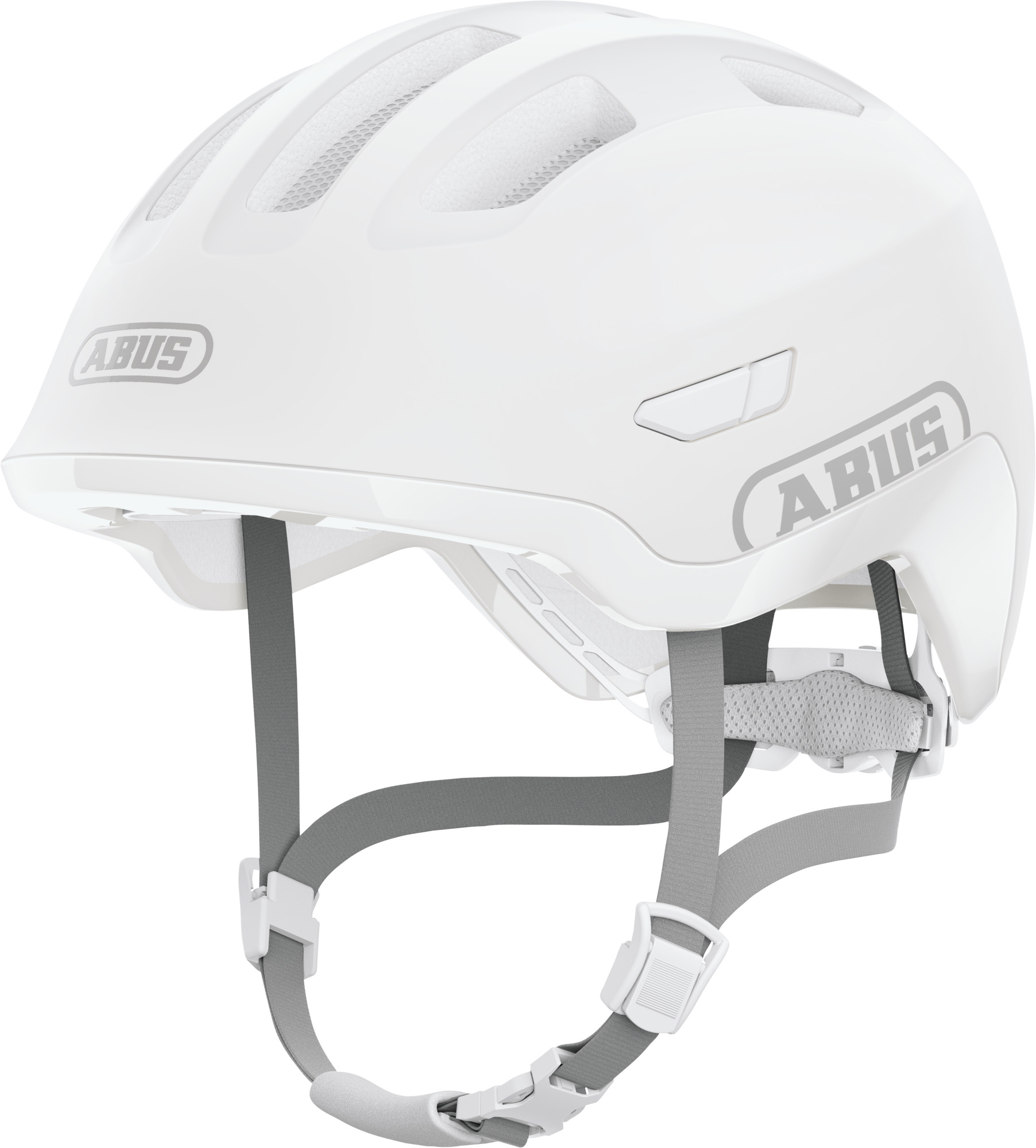Abus helm smiley 3.0 ace led pure white s 45-50cm afbeelding