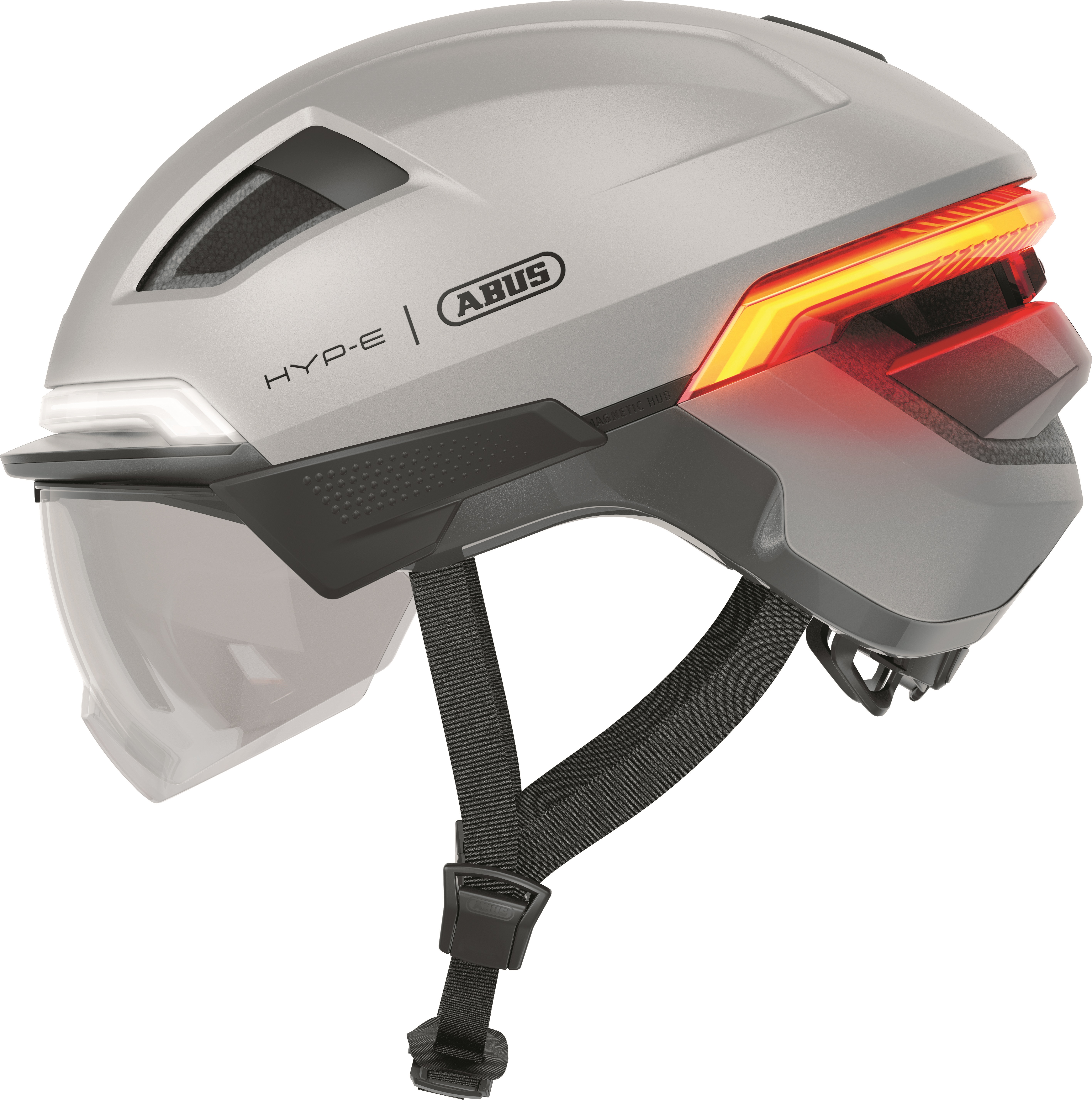 Abus smart helm hyp-e ace gleam silver l 57-61cm afbeelding