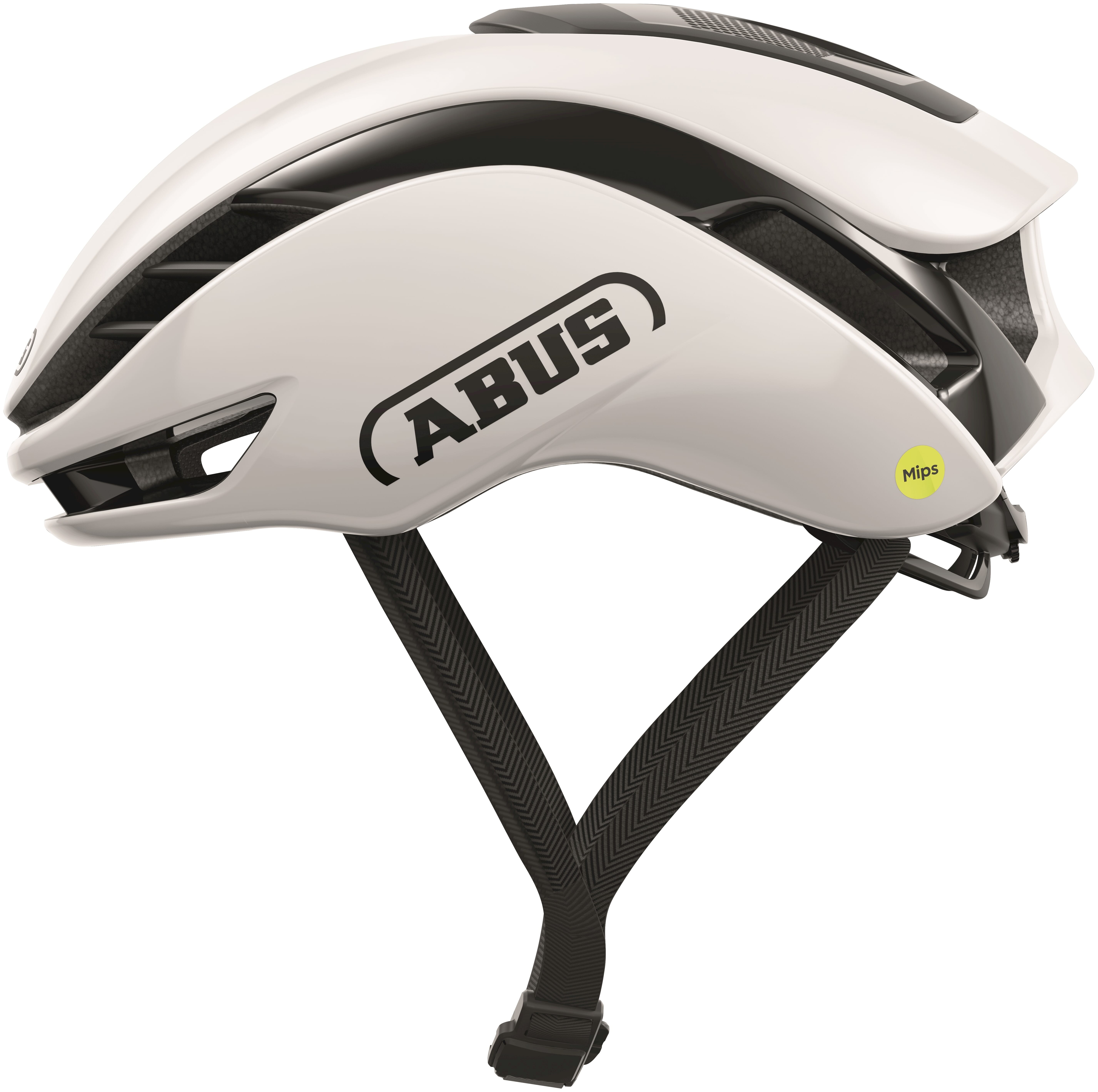 Abus helm gamechanger 2.0 mips shiny white m 54-58cm afbeelding