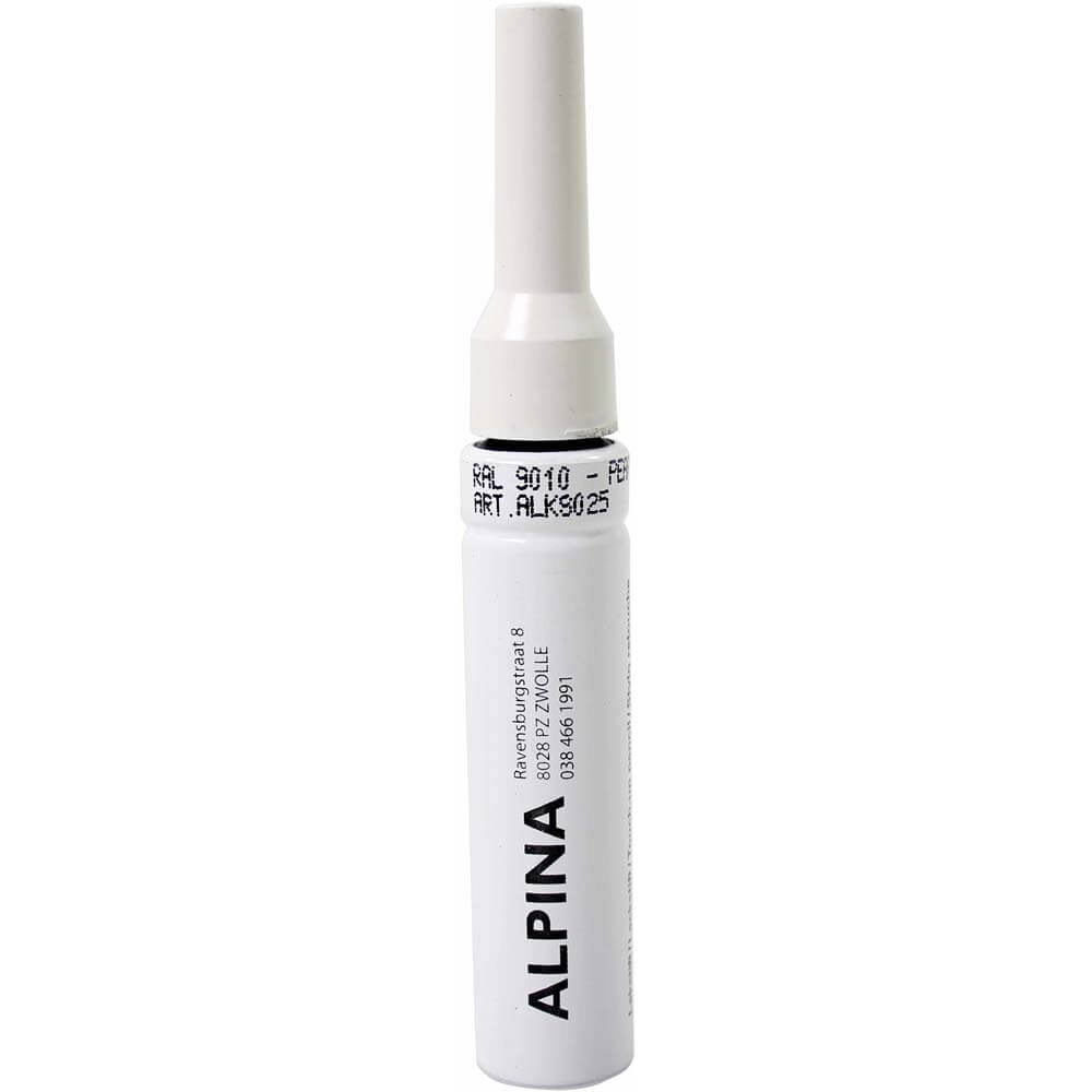 Alpina lakstift white pearl / pure white ral9010 afbeelding