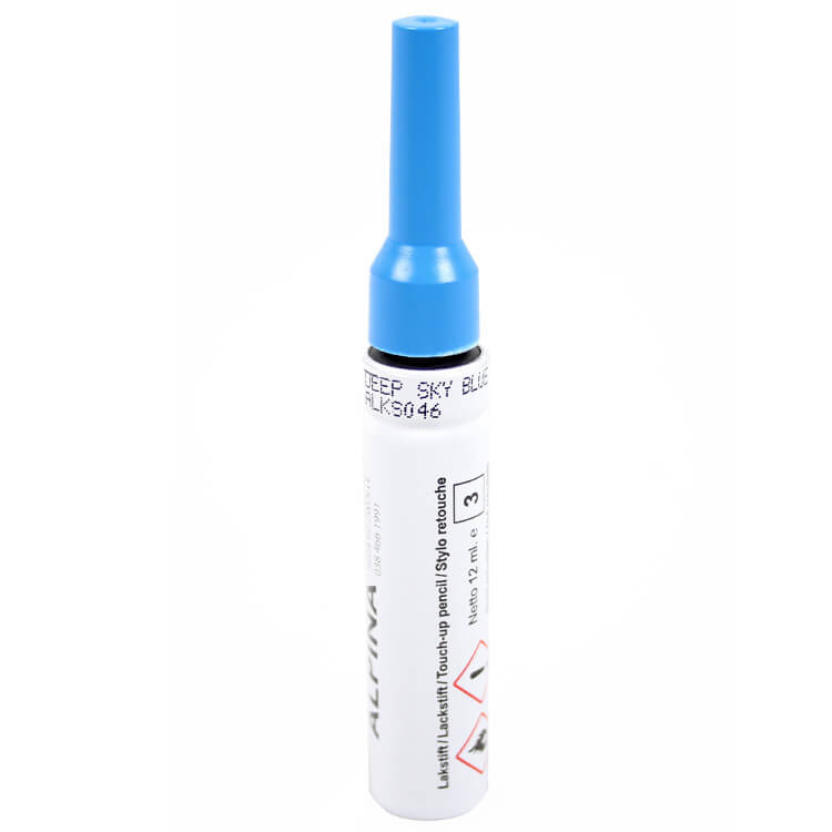 Alpina lakstift deep sky blue pms801 afbeelding