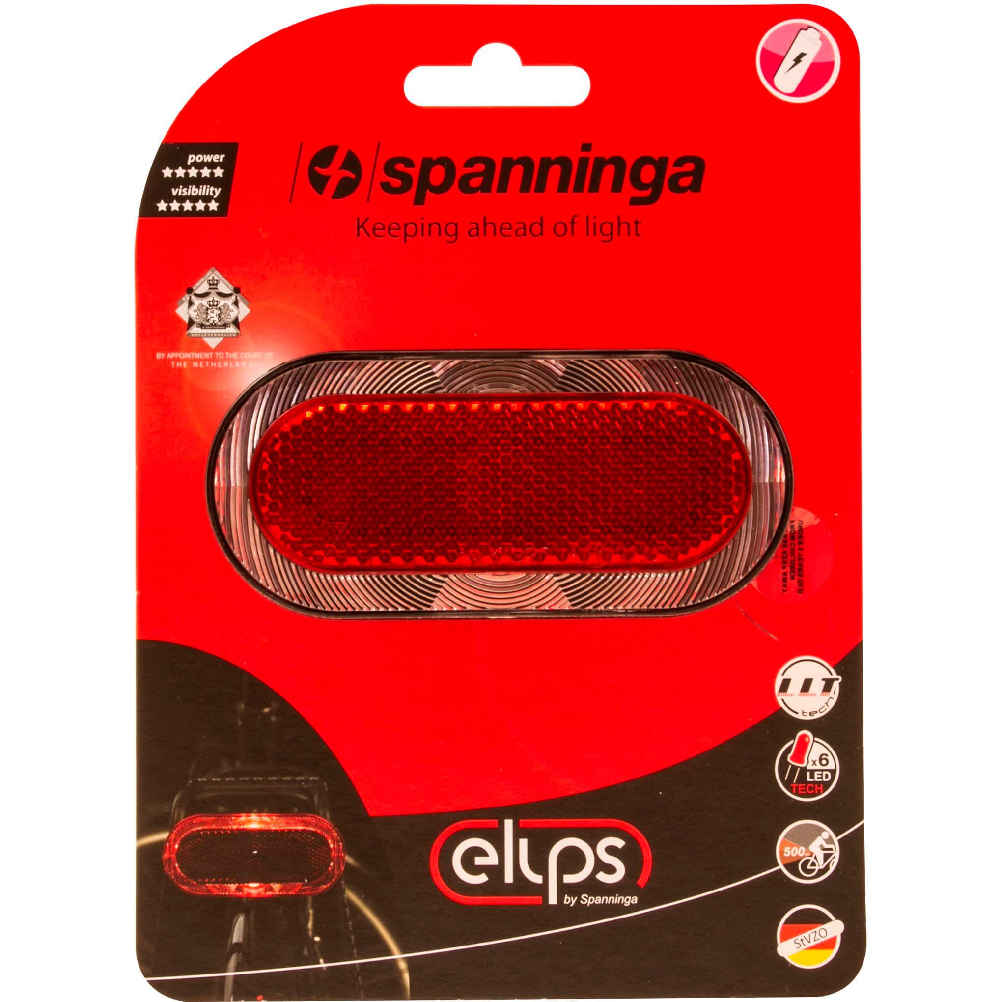 achterlicht Elips XB batterij led 80 mm rood afbeelding
