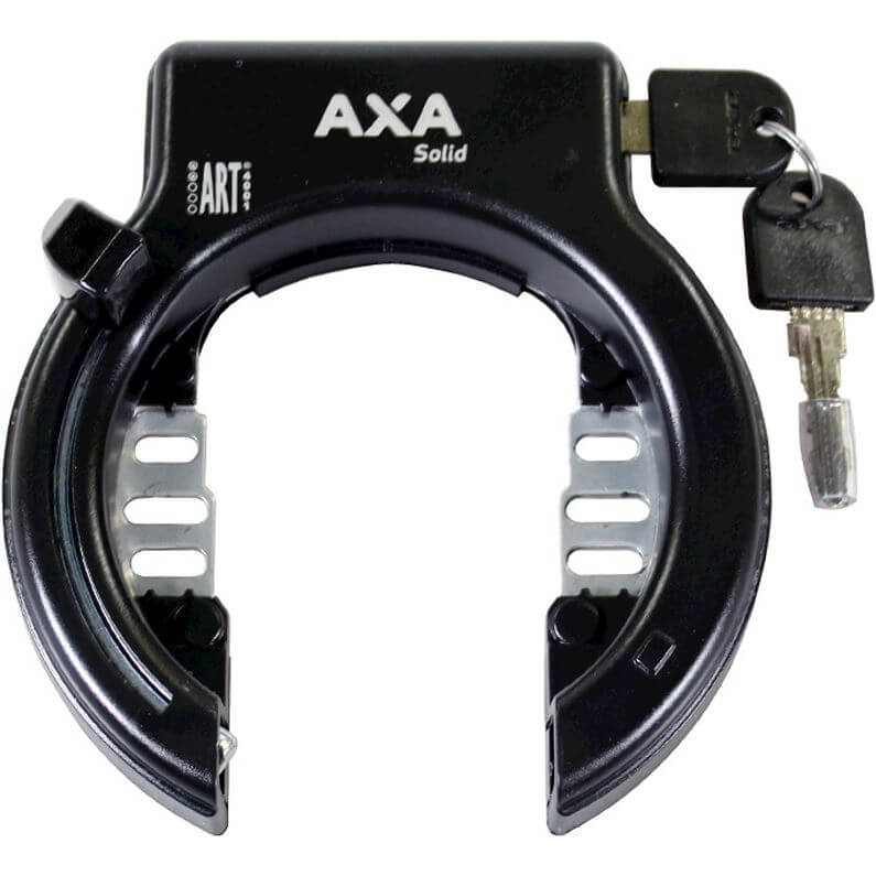 Axa solid zwart ringslot - 14cm - art2 afbeelding