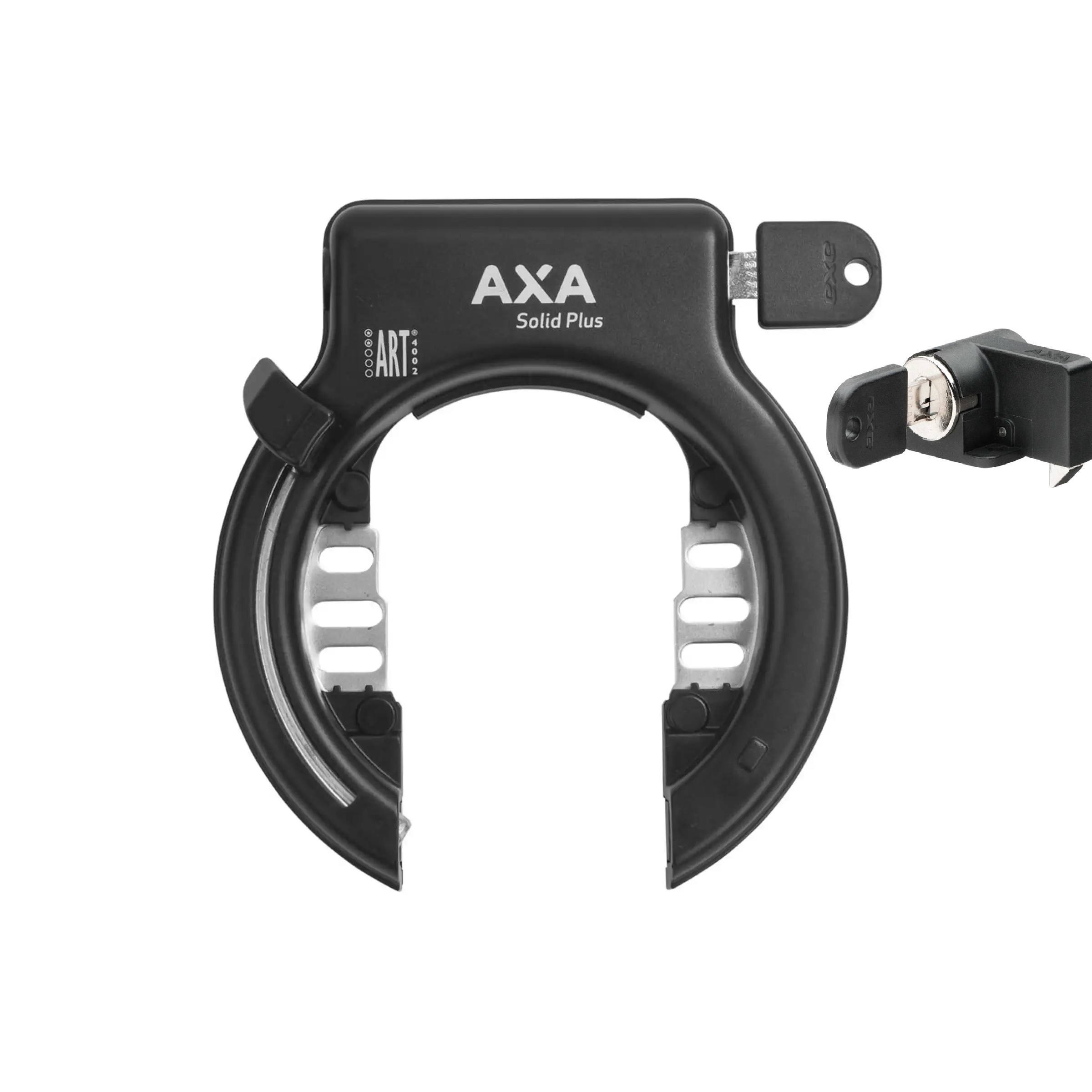 Axa ringslot solid plus + shimano drager slot afbeelding