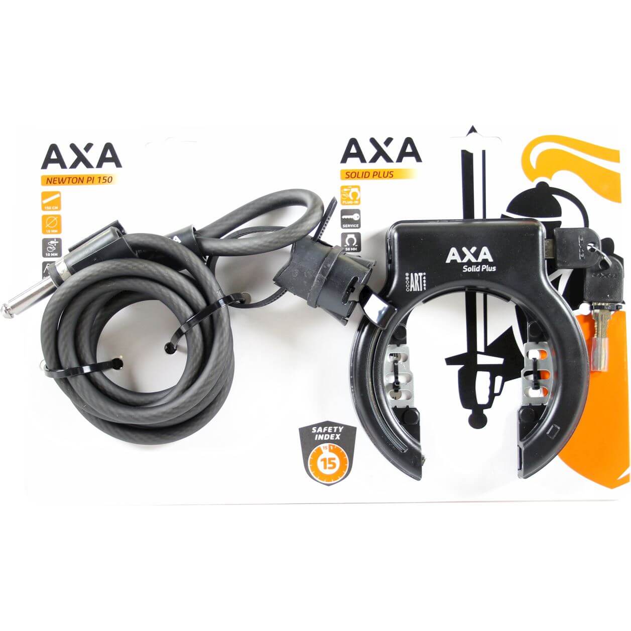 Axa veiligheids ringslot newton pi 150 - art** - zwart