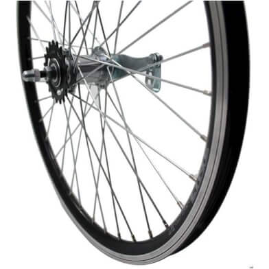 Roland achterwiel 24 x 1.75 remnaaf alu v-profil zwart afbeelding