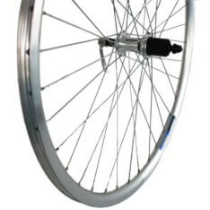 Roland achterwiel 28 uitval cass 8v alu v-profil zilver afbeelding