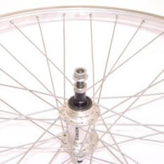 Roland achterwiel 28 vast freewh alu as26 zilver zink spk afbeelding