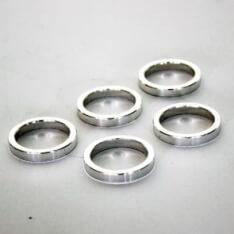 Zak a 5 balhoofdvulring 1.1/8 zilver 5mm spacer afbeelding