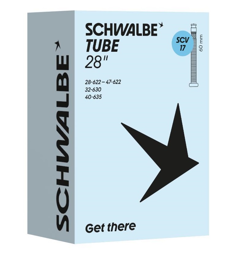 Schwalbe binnenband scv17 28 inch 28/47-622/635 clik valve 60mm afbeelding