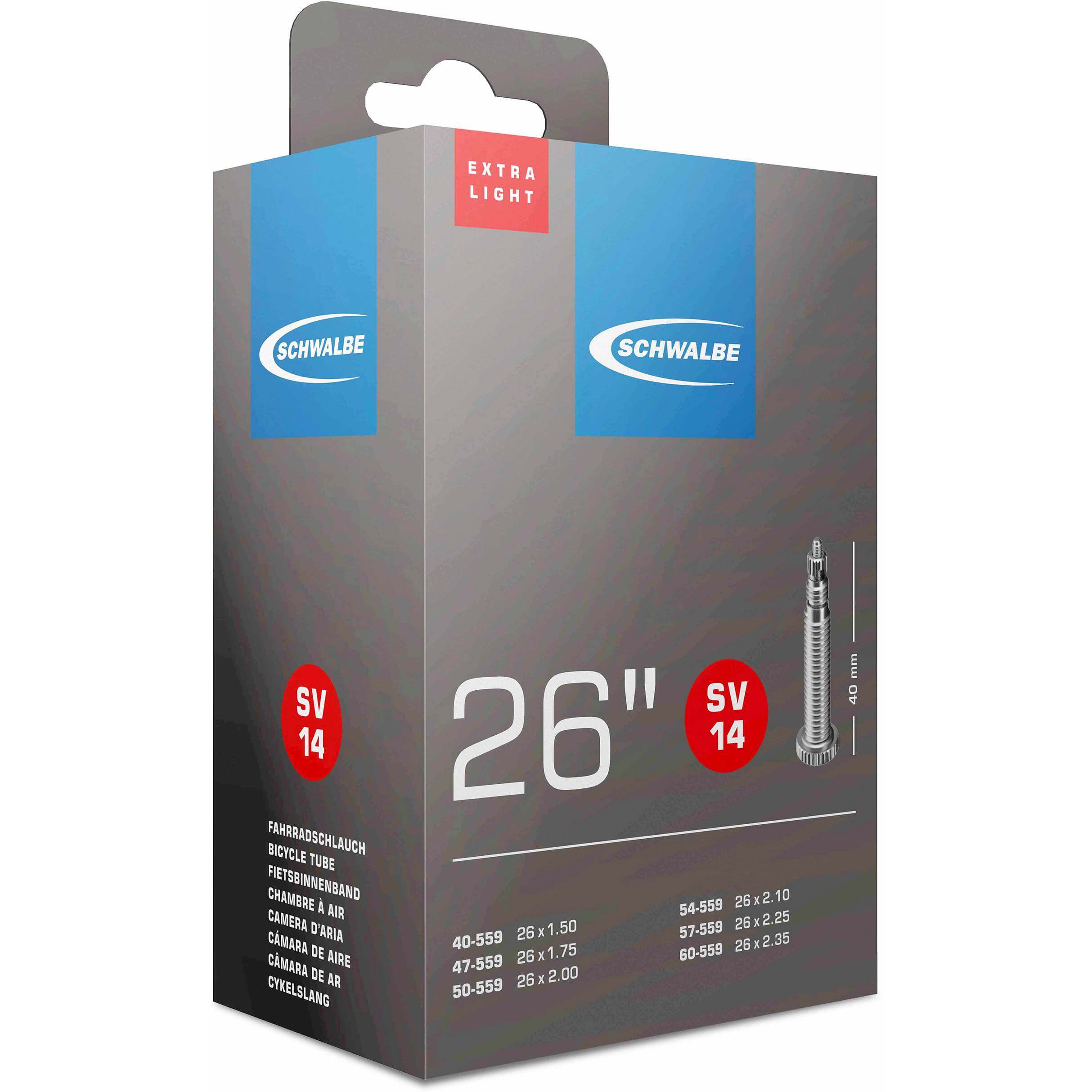 Schwalbe binnenband 26 x 1.50/2.35(40/60-559) fv 40 mm