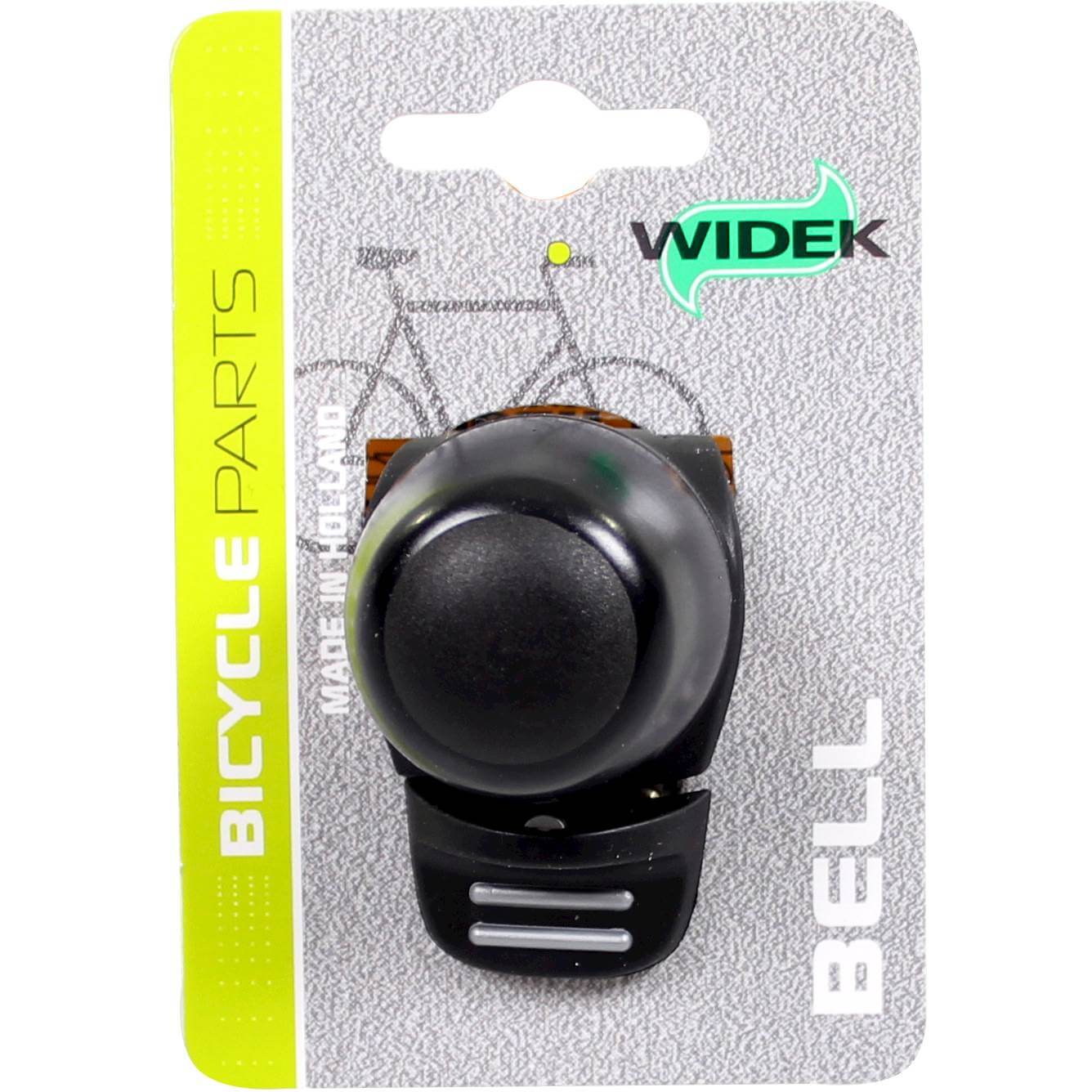 Widek 002564 compact bel ii fietsbel zwart op kaart afbeelding