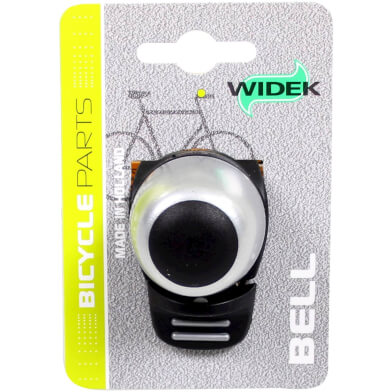 Widek 002565 compact ii xxl fietsbel zilver op kaart afbeelding